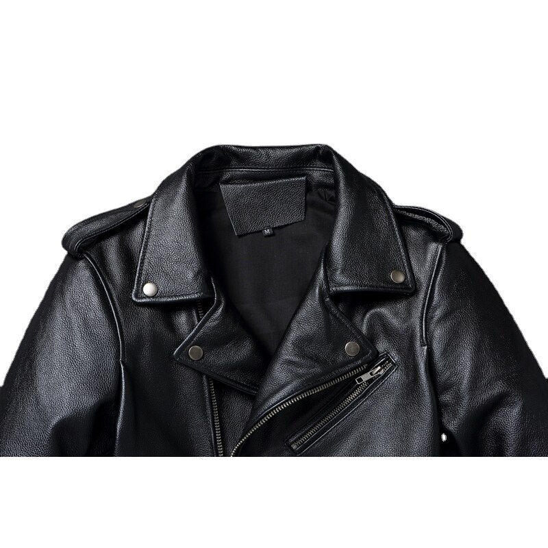 Men Leather Jacket Genuine Cow Biker Spring Autumn Motorcycle Jackets Mens Biker Coat �ܧ�اѧߧѧ� �ܧ���ܧ� �ާ�ا�ܧѧ�