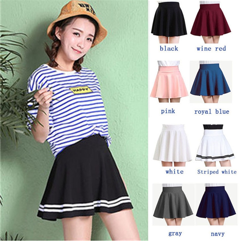 Winter and Summer Style Brand Women Skirt Elastic Faldas Ladies Midi Skirts Sexy Girl Mini Short Skirts Saia Feminina