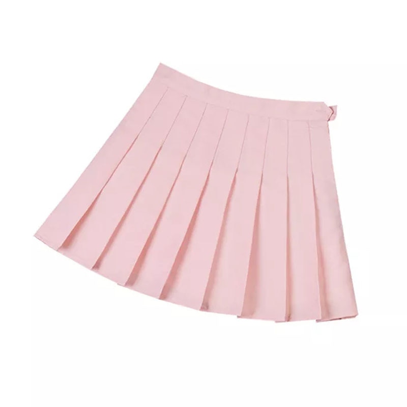 Summer Women Pleated Skirts High Waist Female Plaid Mini Skirt Sweet Cute Ladies Girls Dance Skirt Preppy Style Pleated Skirts