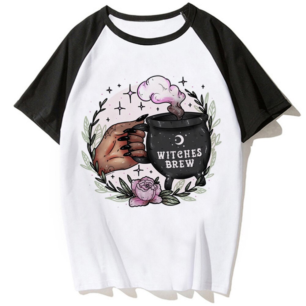 Witch Magic top women summer Japanese manga t shirt female funny clothes