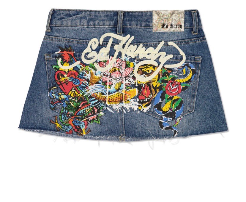 Skirts for Women Retro Gothic Print Denim Skirt Black Skirt Casual Hot Girl Sexy Mini Skirt Fashion New Street A Line Skirt