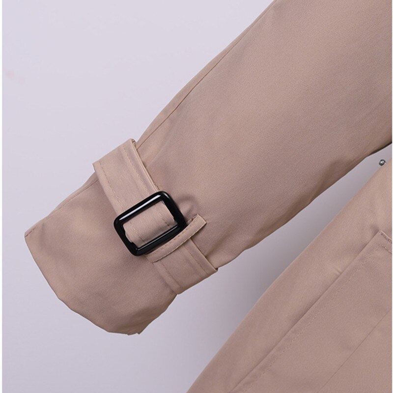 Large size 4XL Women's Trench Coat Khaki Slim Double-breasted Ladies Outwear With belt Female Casual Windbreaker Autumn New