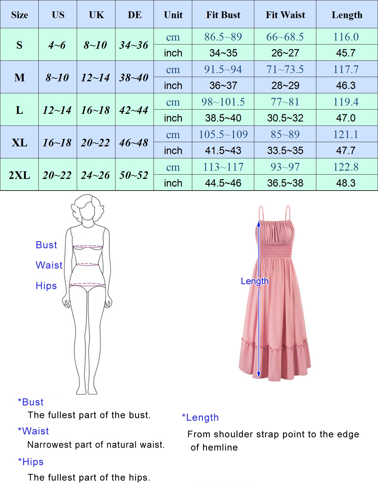 Women Backless Spaghetti Straps Maxi Dress Ruched Bodice Smocked Waist Camis A-line Dress Dress Casual Ladies Vestdio