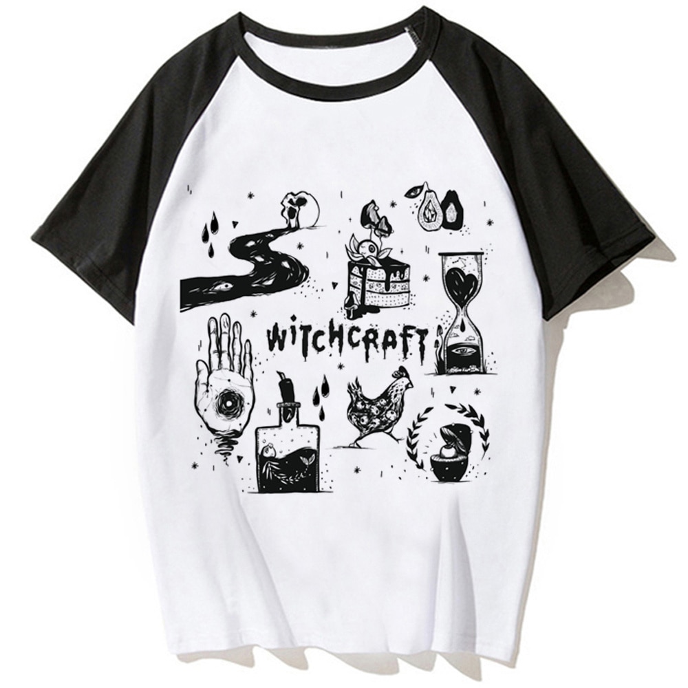 Witch Magic top women summer Japanese manga t shirt female funny clothes