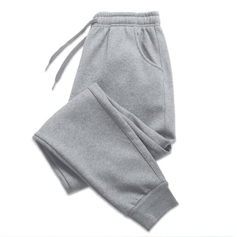 Men Women Long Pants Autumn and Winter Mens Casual Fleece Sweatpants Soft Sports Pants Jogging Pants S-4XL
