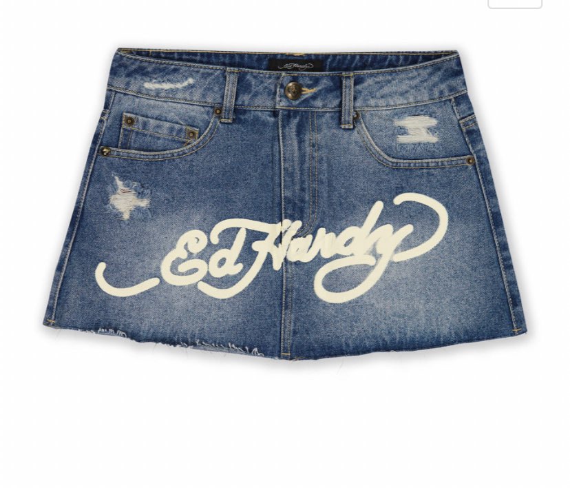 Skirts for Women Retro Gothic Print Denim Skirt Black Skirt Casual Hot Girl Sexy Mini Skirt Fashion New Street A Line Skirt