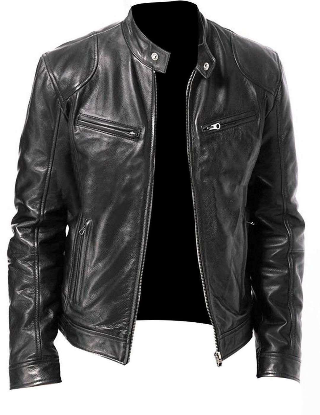 New Spring Casual Motorcycle Mens PU Jacket Biker Leather Coats Windbreaker Leather Jacket Men Leather Jackets Slim Clothing