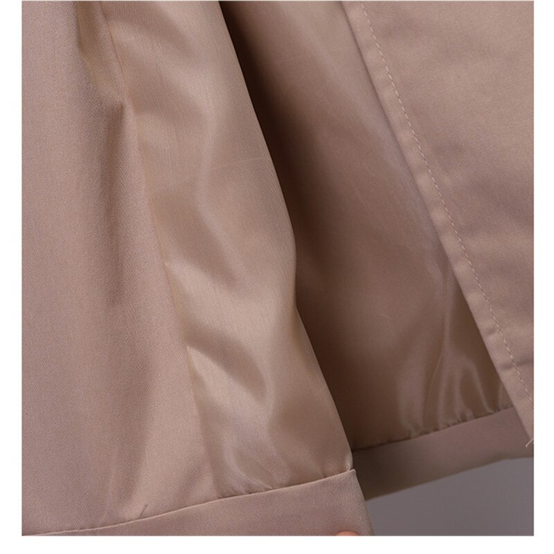 Large size 4XL Women's Trench Coat Khaki Slim Double-breasted Ladies Outwear With belt Female Casual Windbreaker Autumn New