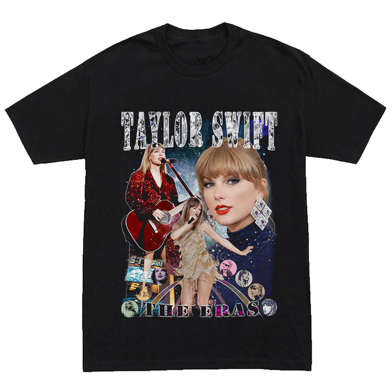 The Eras Tour World Tour Reputation T-Shirt Men's and Women's Aesthetics Oversized Cotton Top Classic T-Shirt