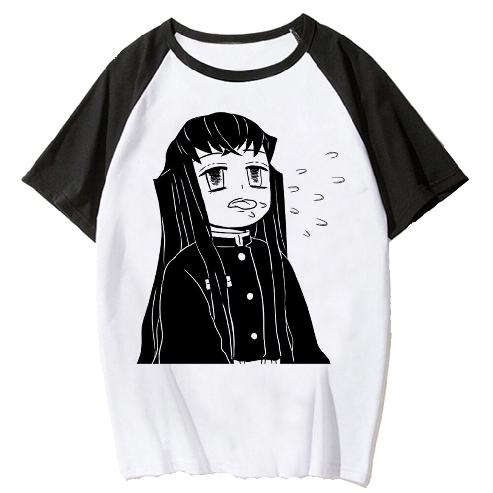 Muichiro Tokito top women anime t shirt girl Japanese clothing