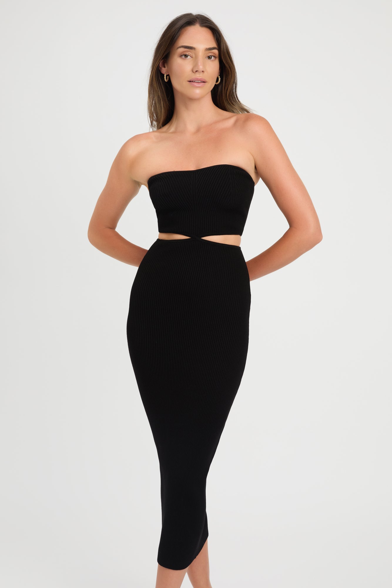 Lola Strapless Midi Dress