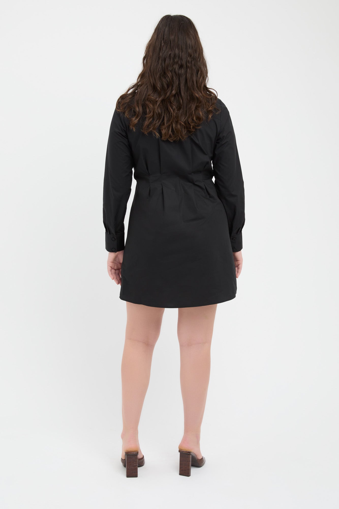 Poplin Tuck Shirt Dress
