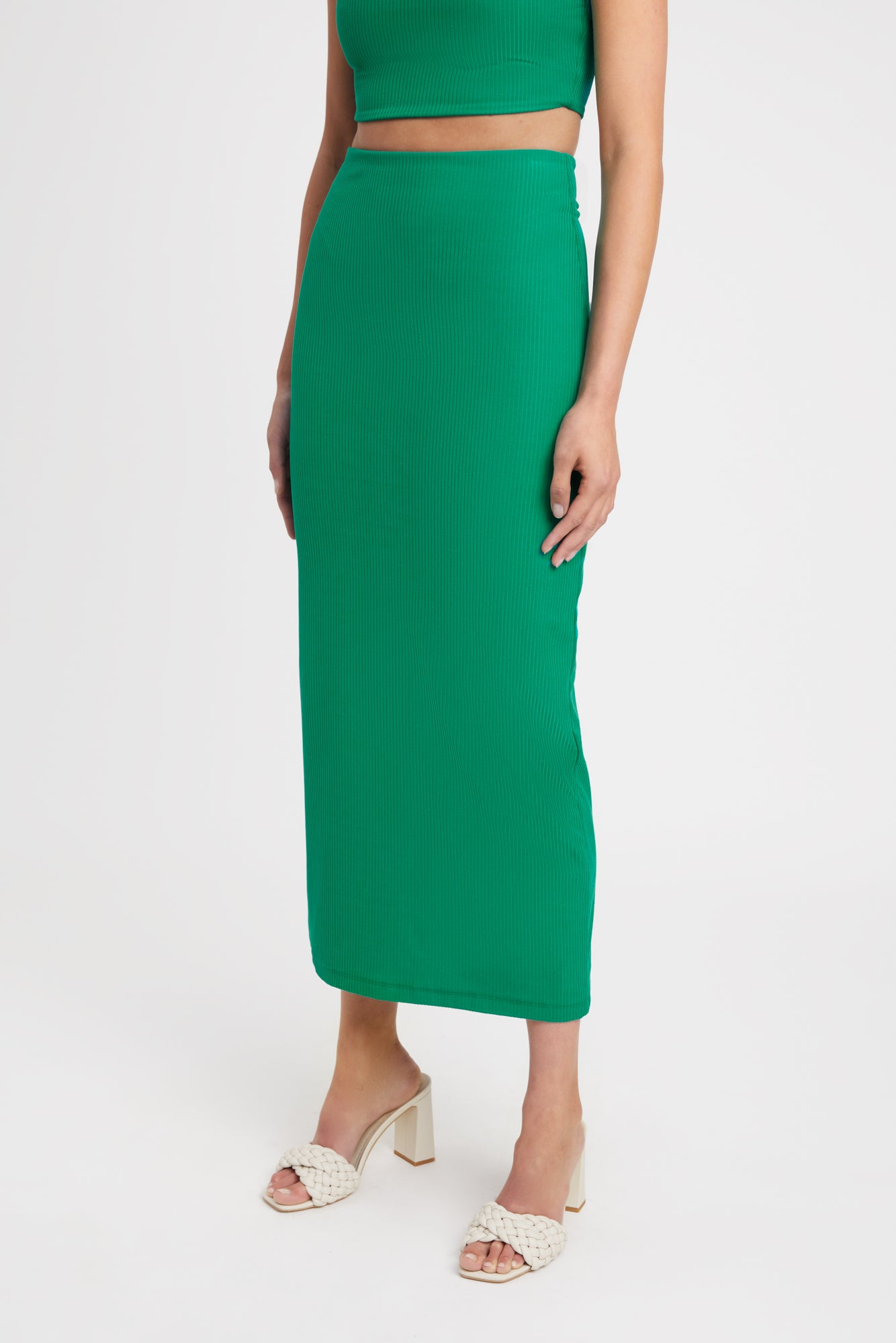 Staple Rib Midi Skirt