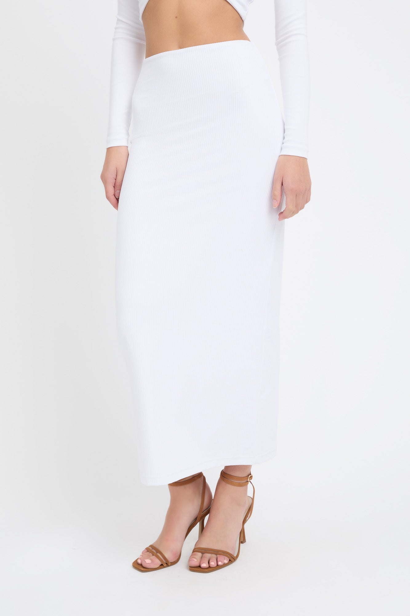 Staple Rib Midi Skirt