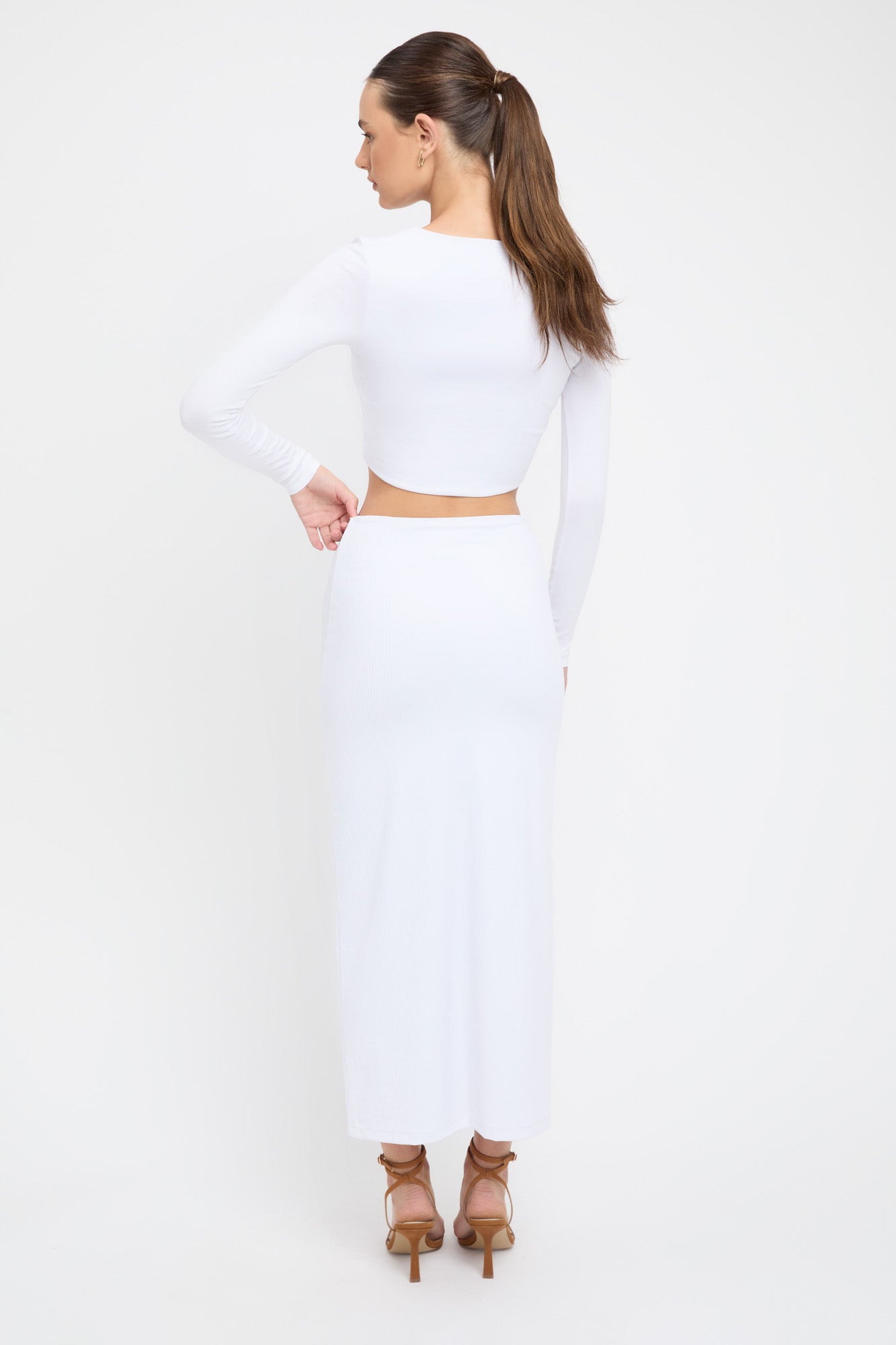Staple Rib Midi Skirt
