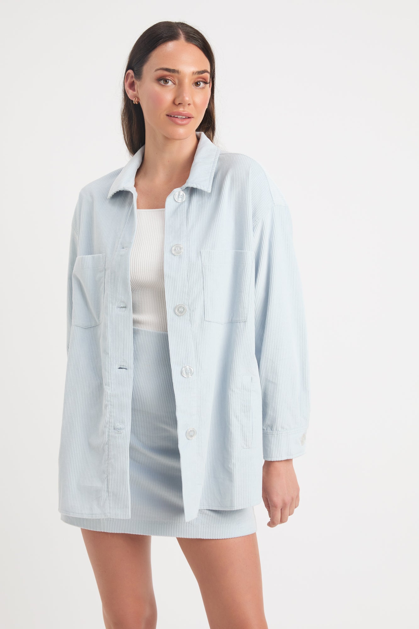 Light Cord Shacket