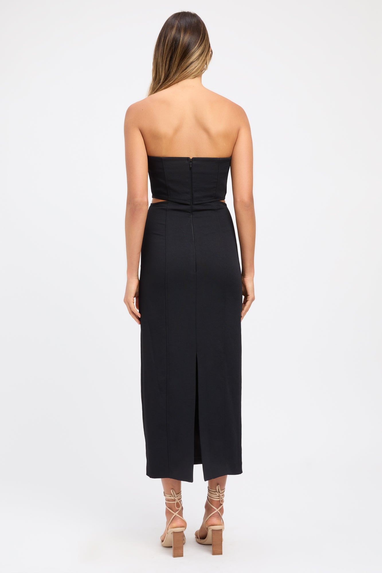 Oyster Cut Out Midi Dress