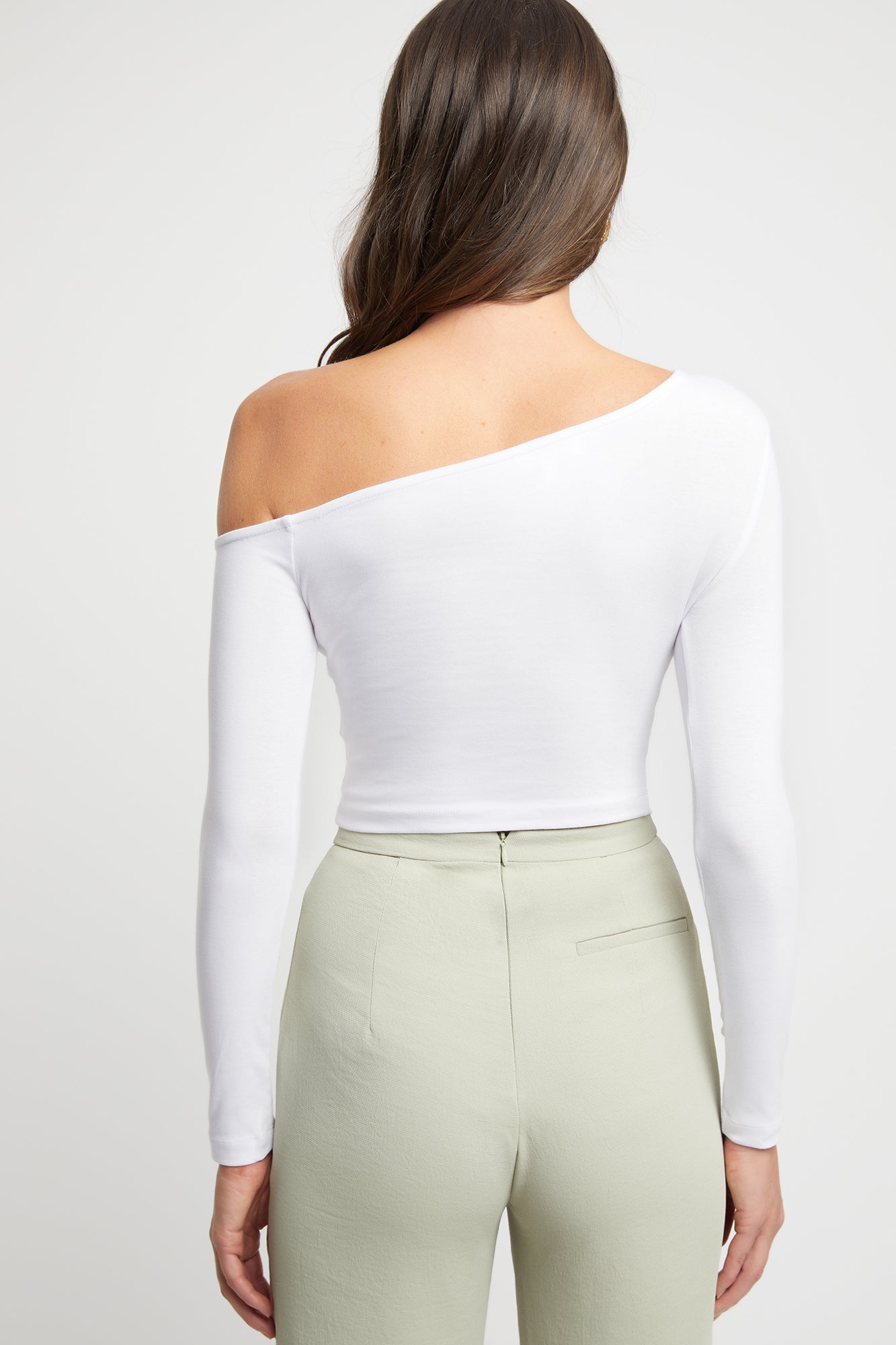 Rosa One Shoulder Crop