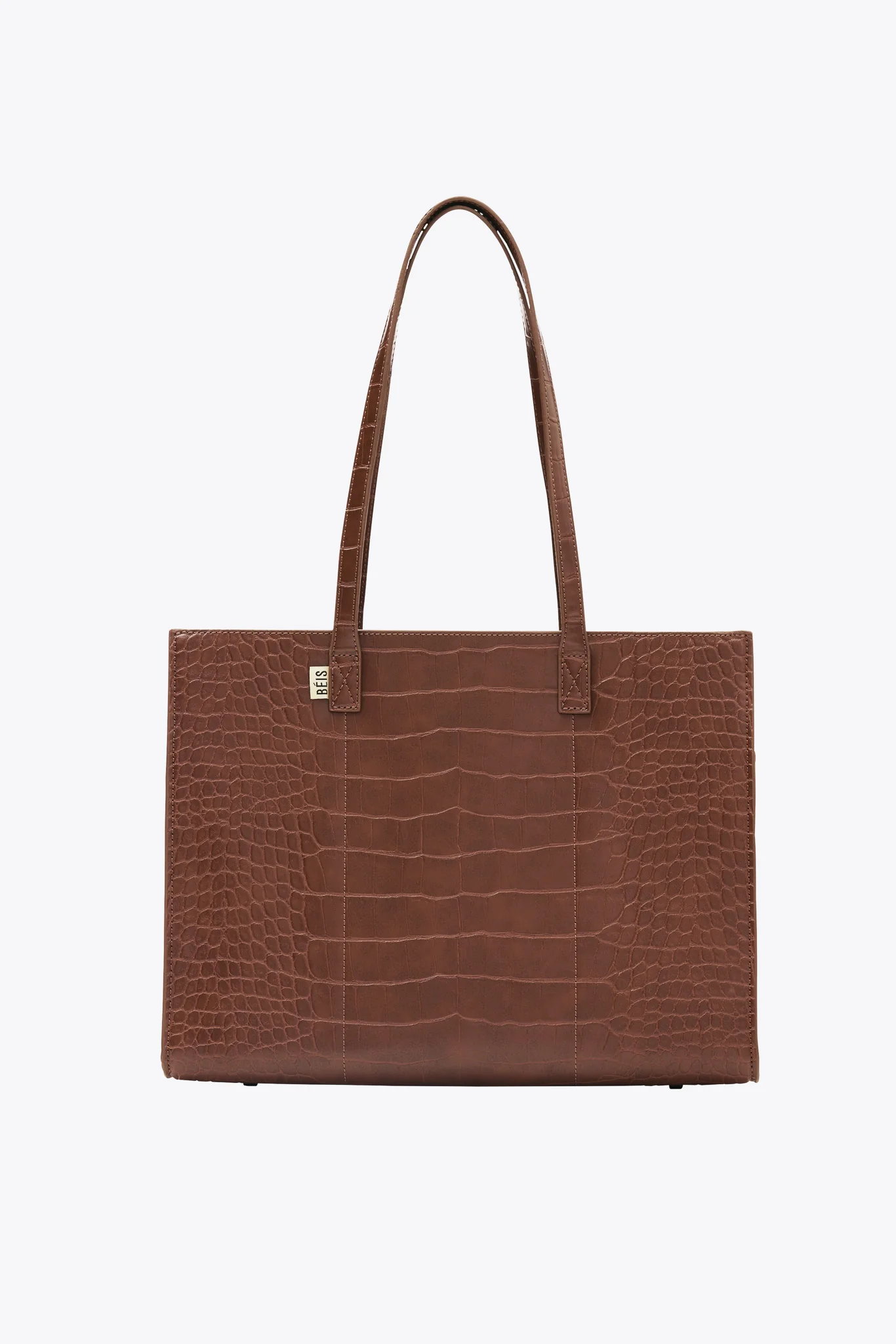 The Work Tote in Maple Croc
