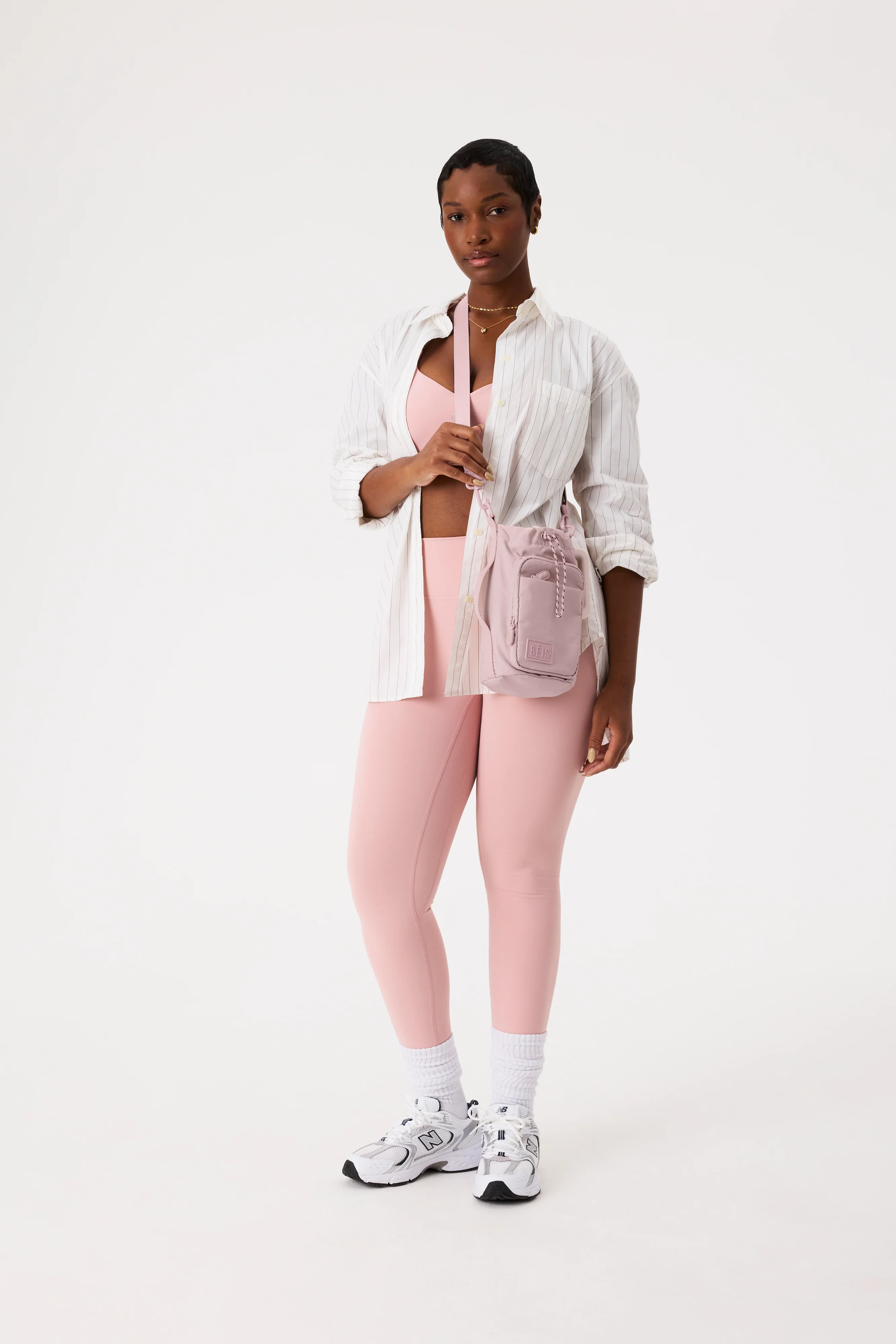 The Magnetic Water Bottle Sling in Atlas Pink