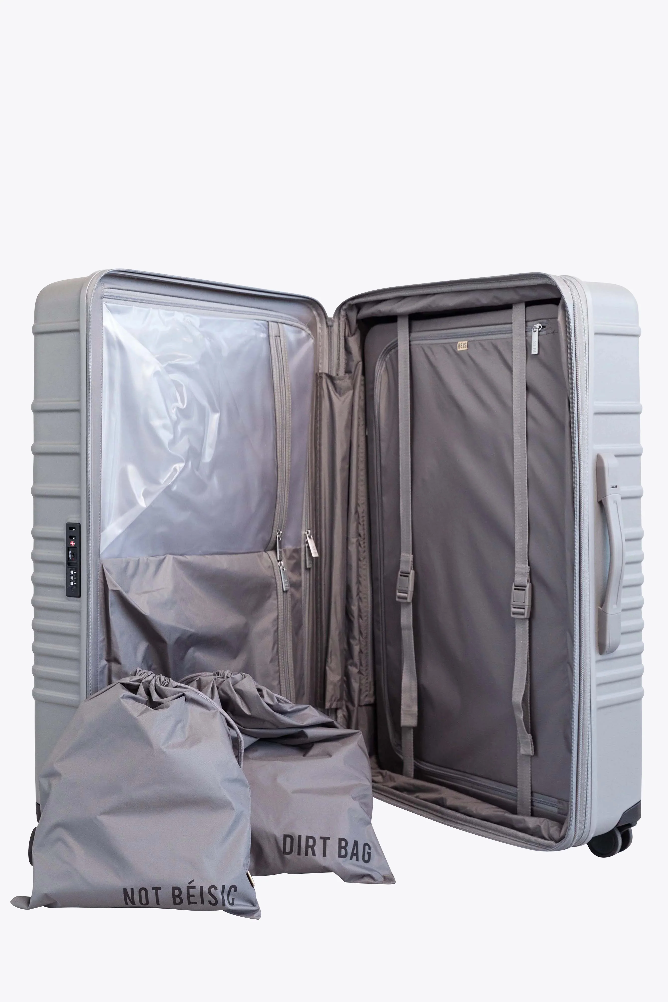 The Large Check-In Roller in Grey