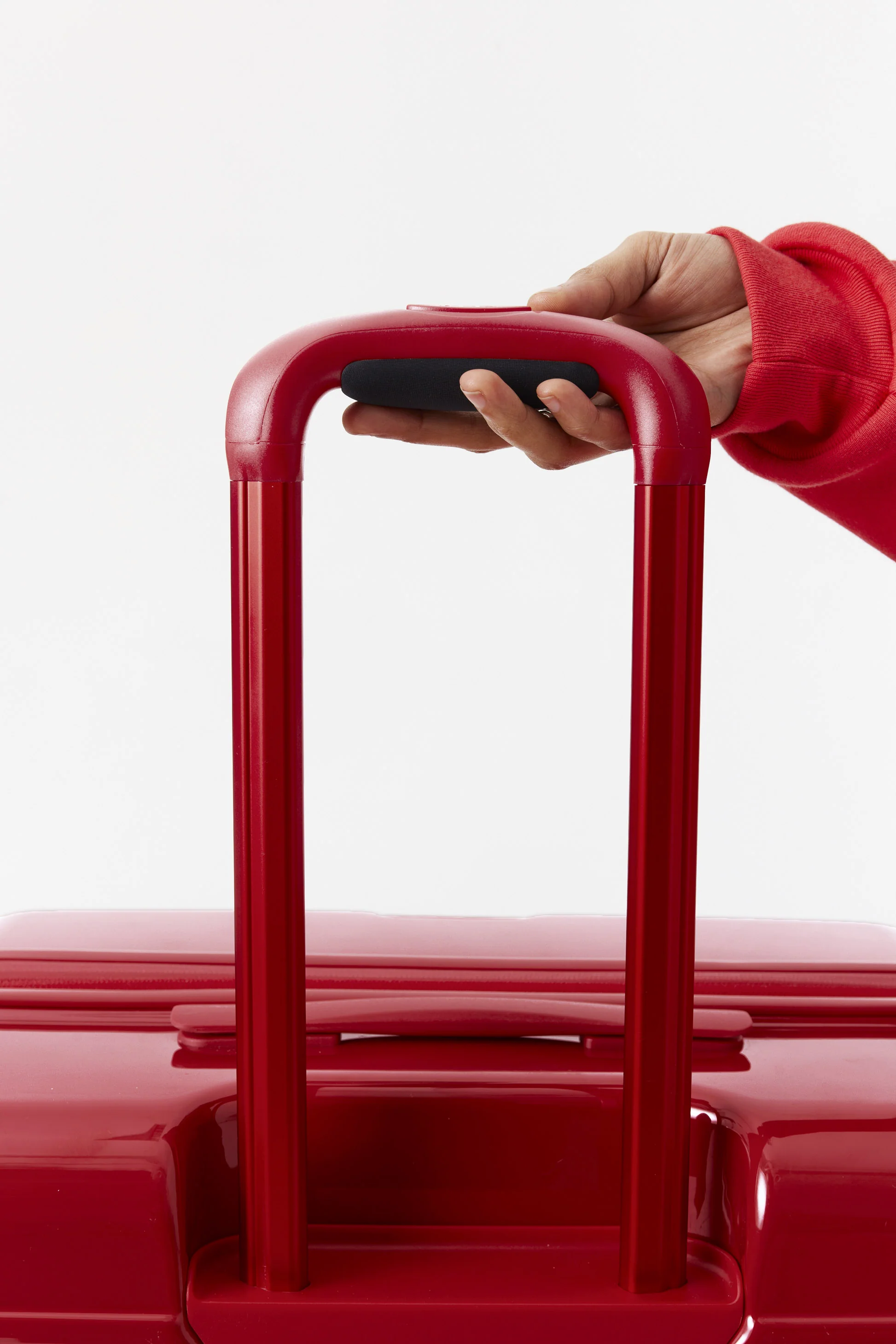 The Large Check-In Roller in Text Me Red