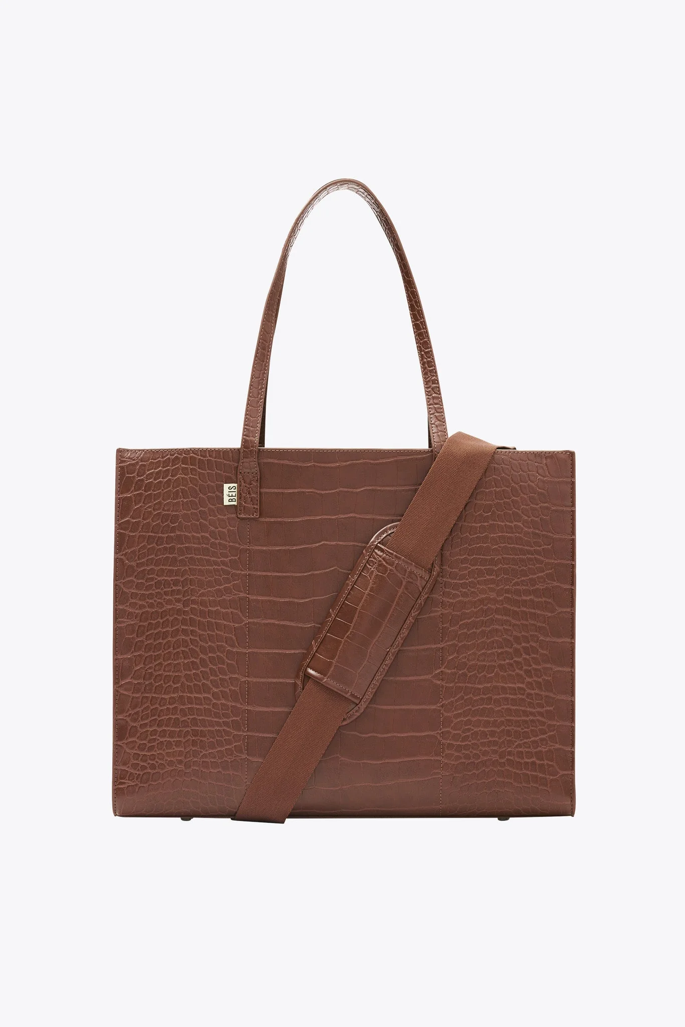 Resale The Large Work Tote in Maple Croc