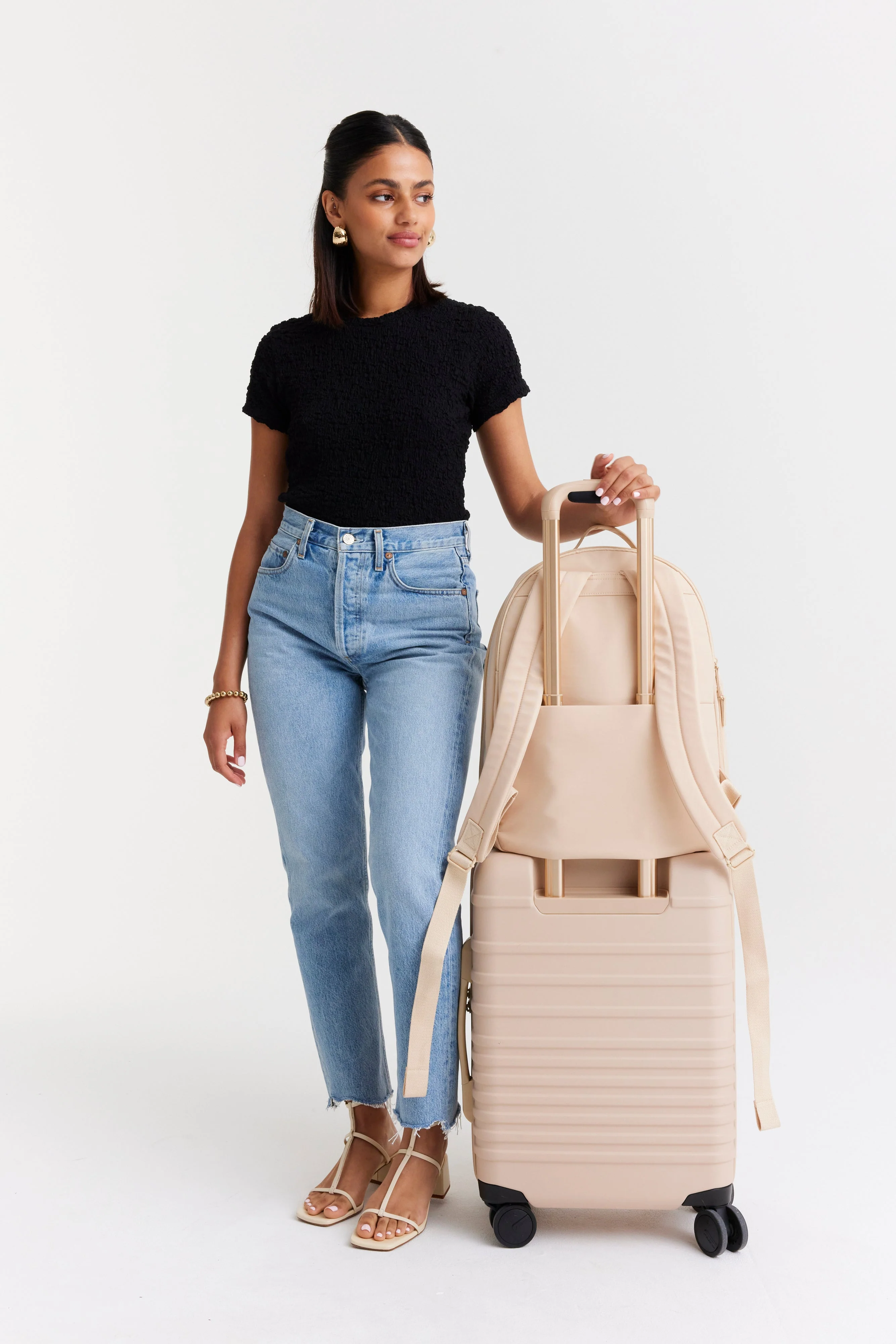 Resale The Commuter Backpack in Beige