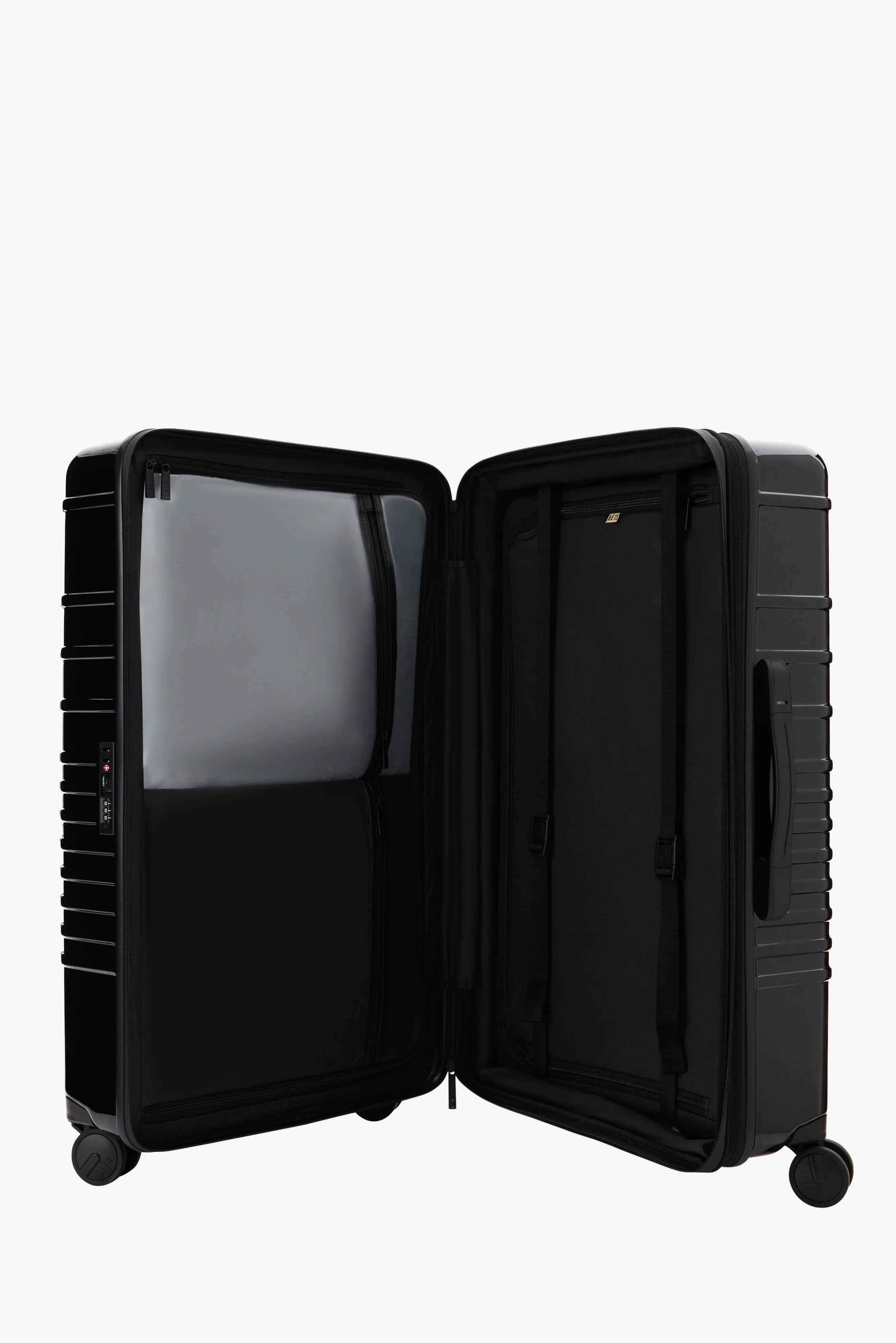 The Large Check-In Roller in Glossy Black