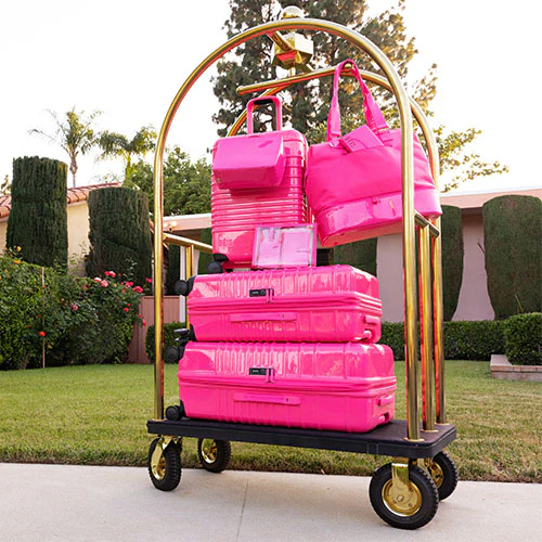 The Large Check-In Roller in Barbie™ Pink
