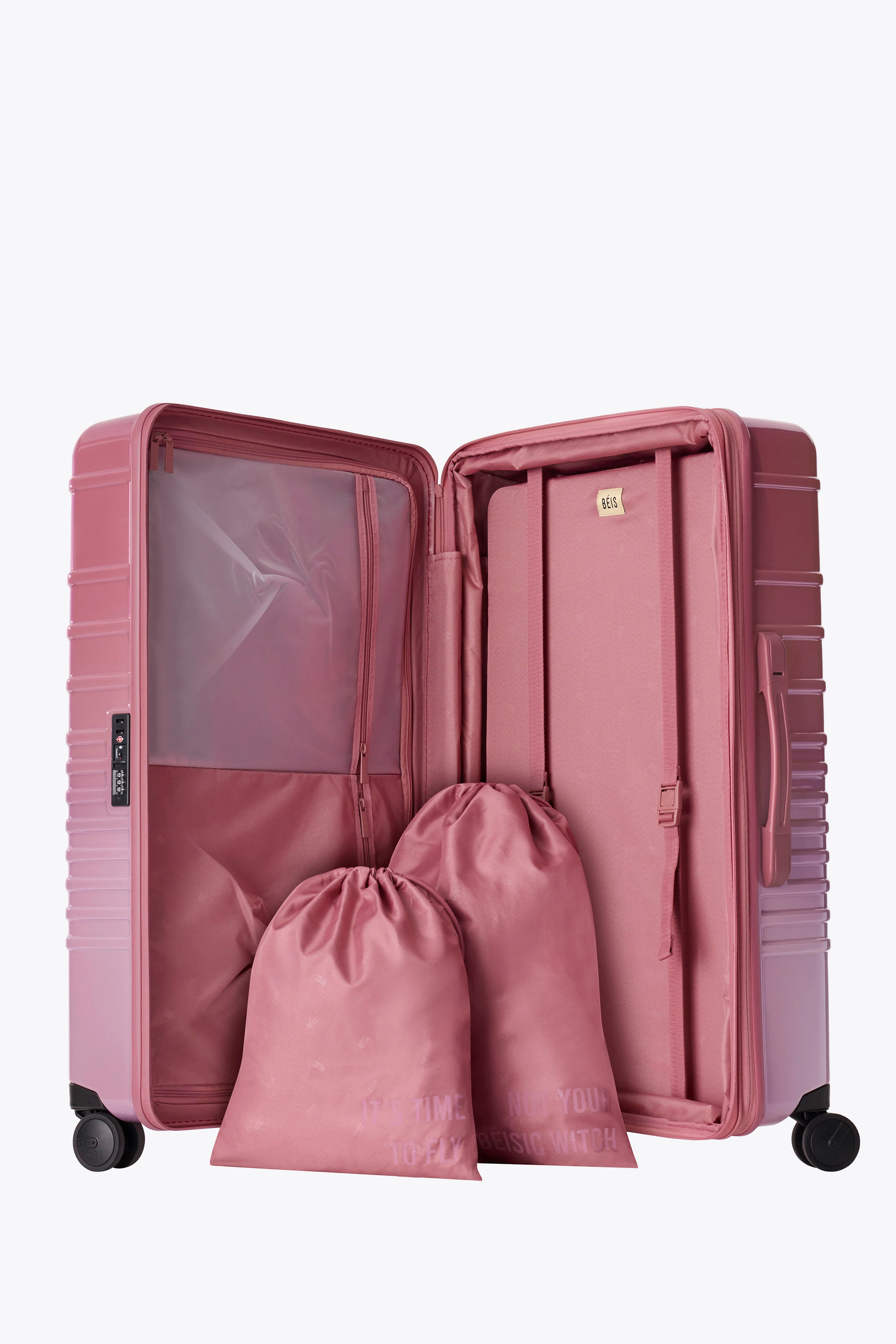 The Large Check-In Roller in Wicked Pink