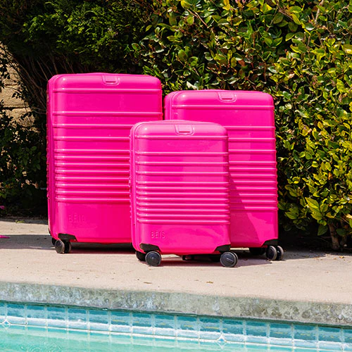 The Medium Check-In Roller in Barbie™ Pink