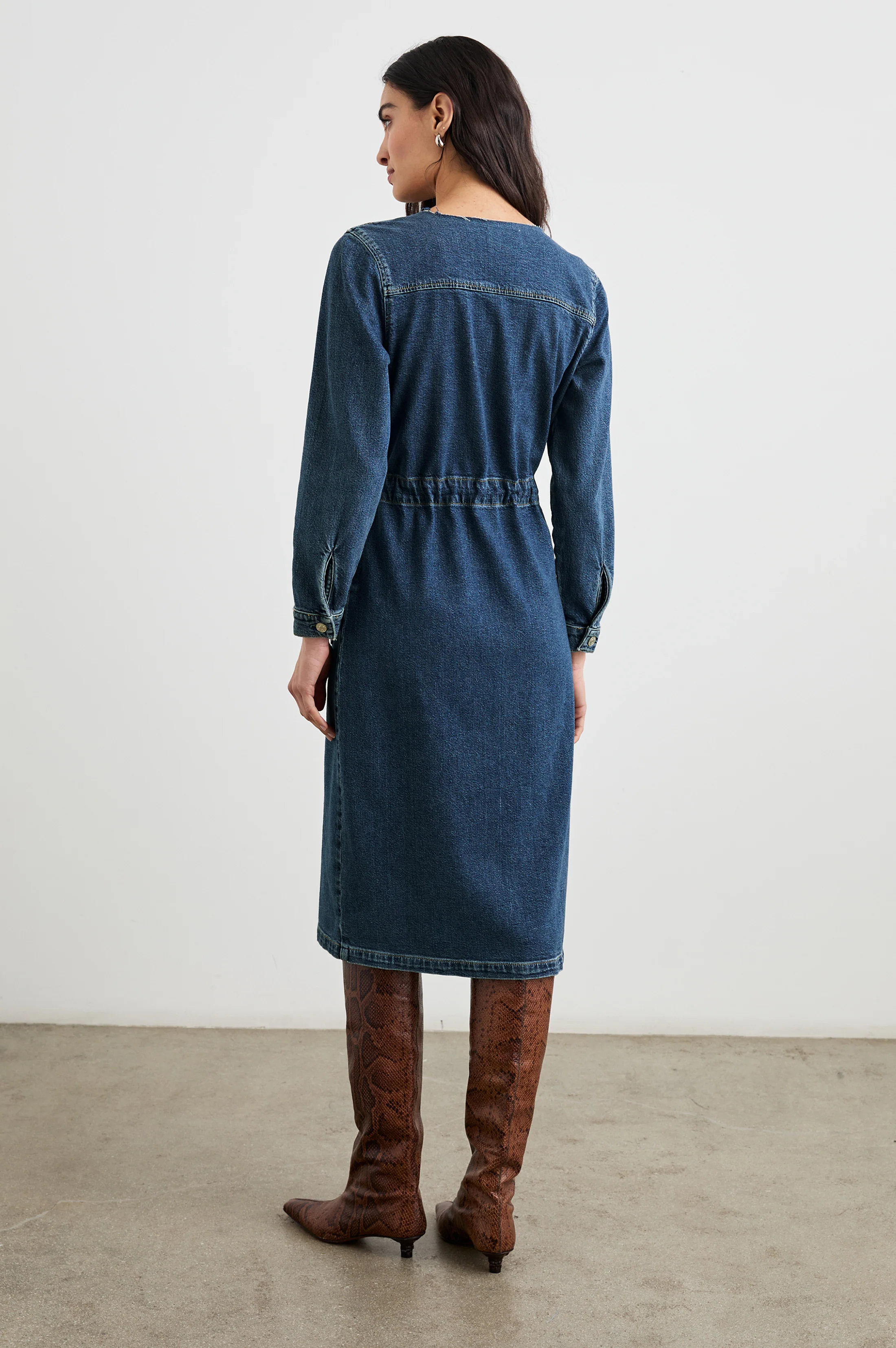 Elysian Dress - Pebble Blue