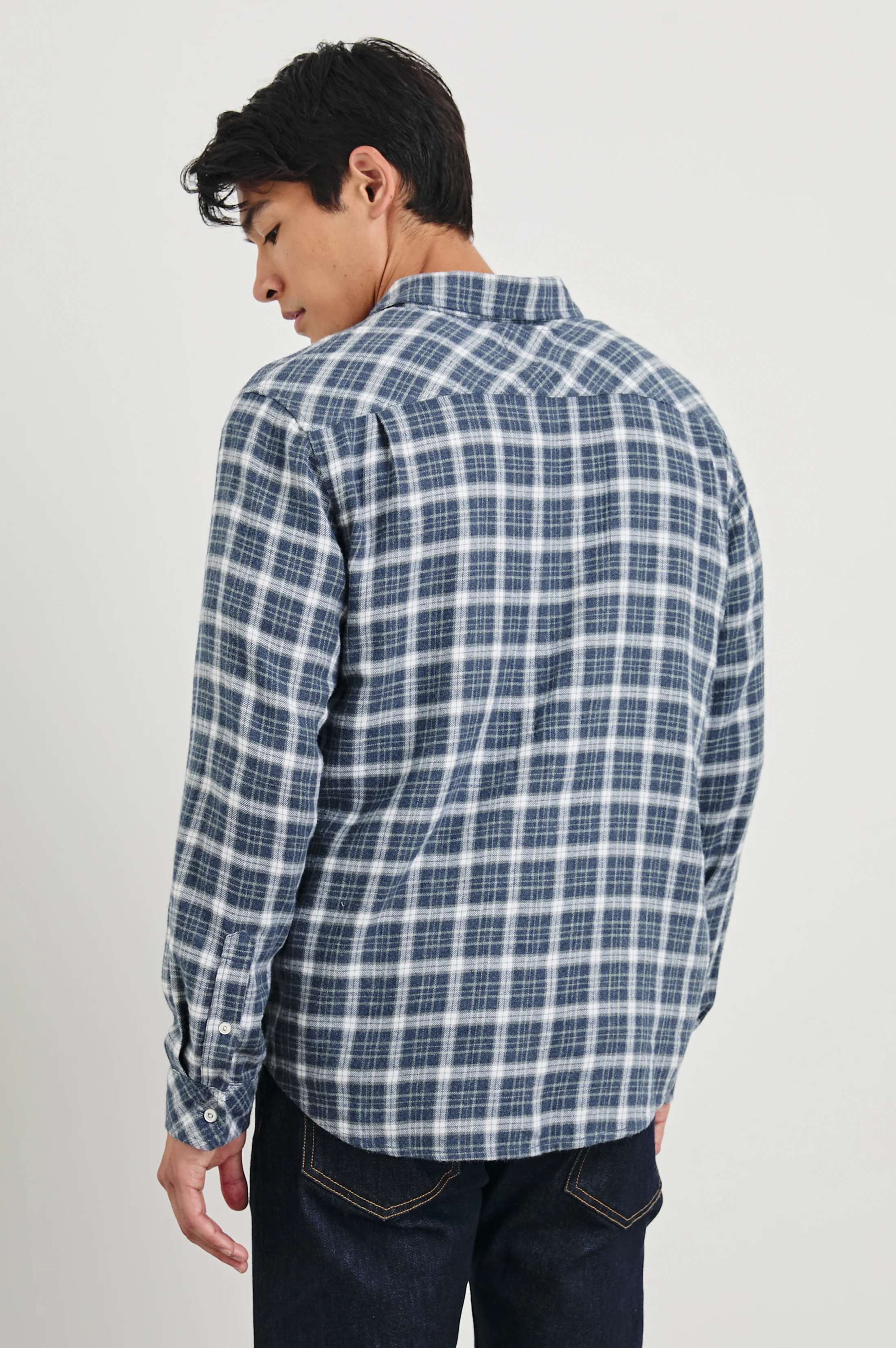 Lennox Shirt - Denim White Grey