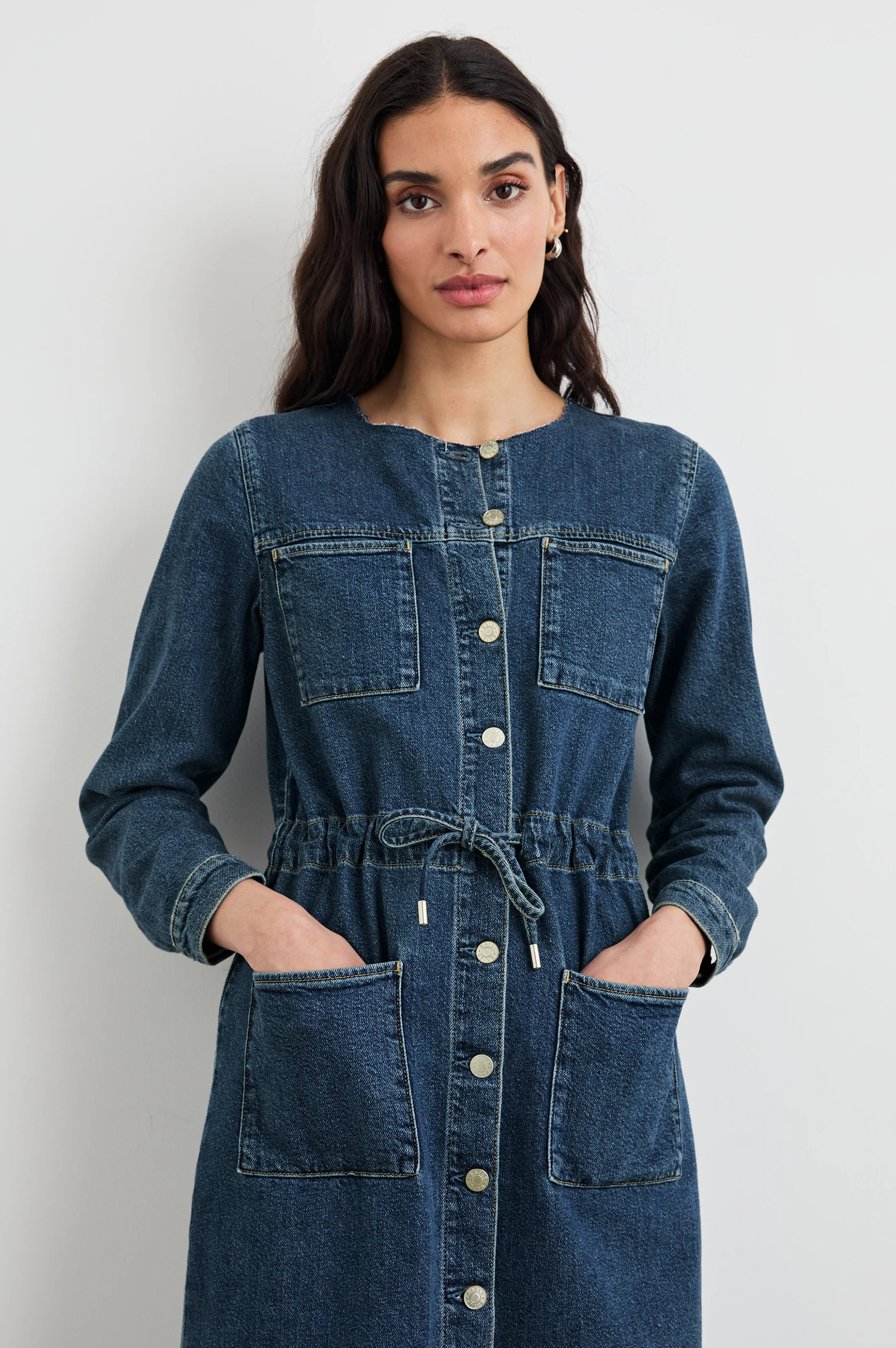 Elysian Dress - Pebble Blue