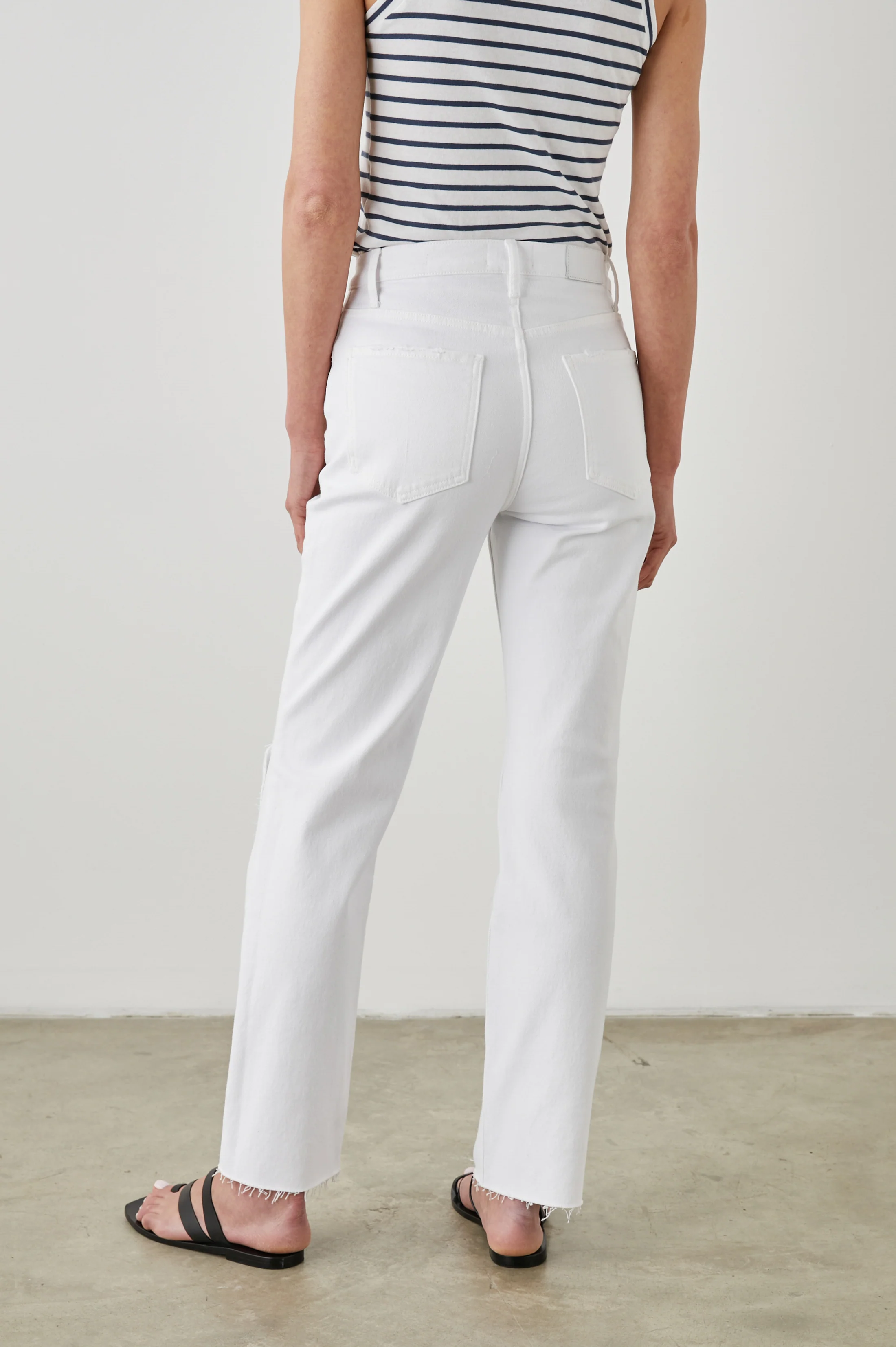 Topanga Straight - Salt White Distress