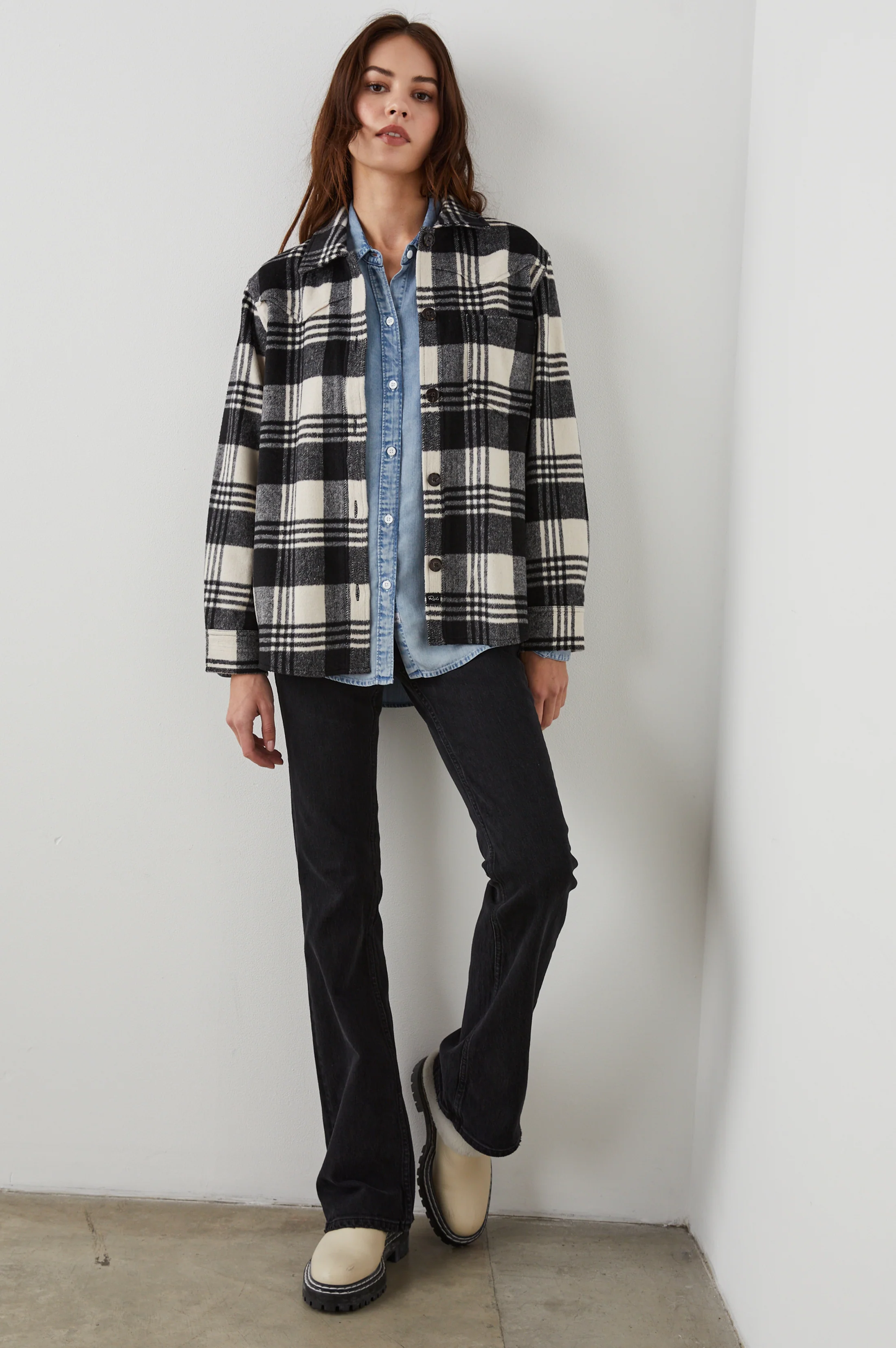 Tripp Shirt Jacket - Oyster Black