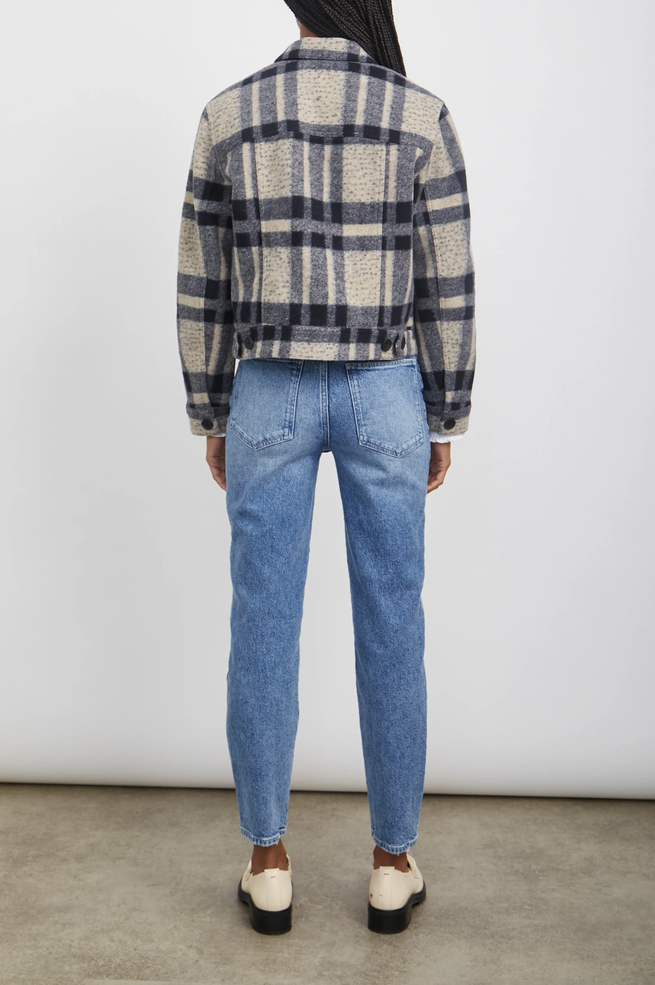 Steffi Jacket - Tan Pacific Check