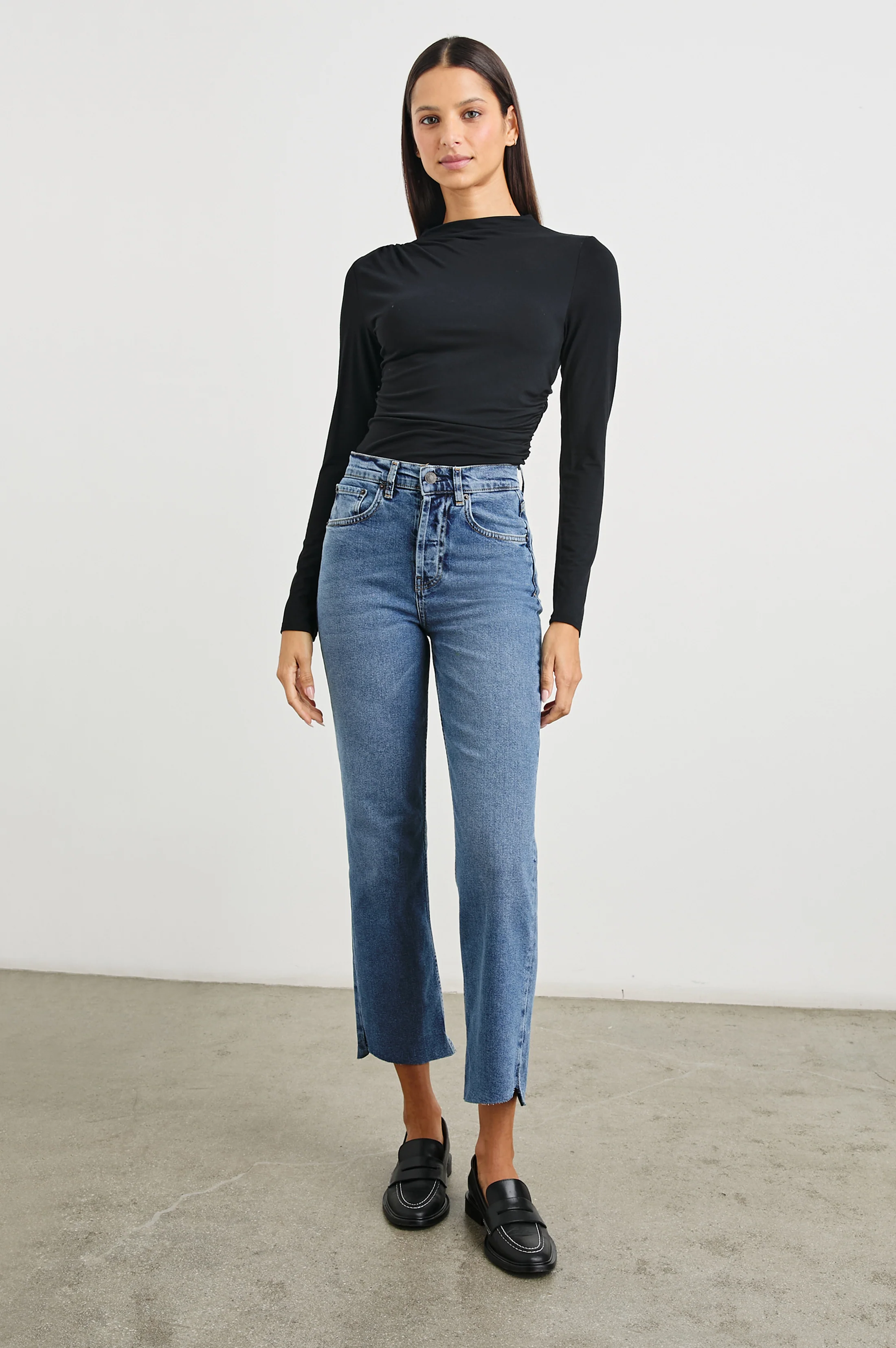 Topanga Crop Straight - Pure Indigo