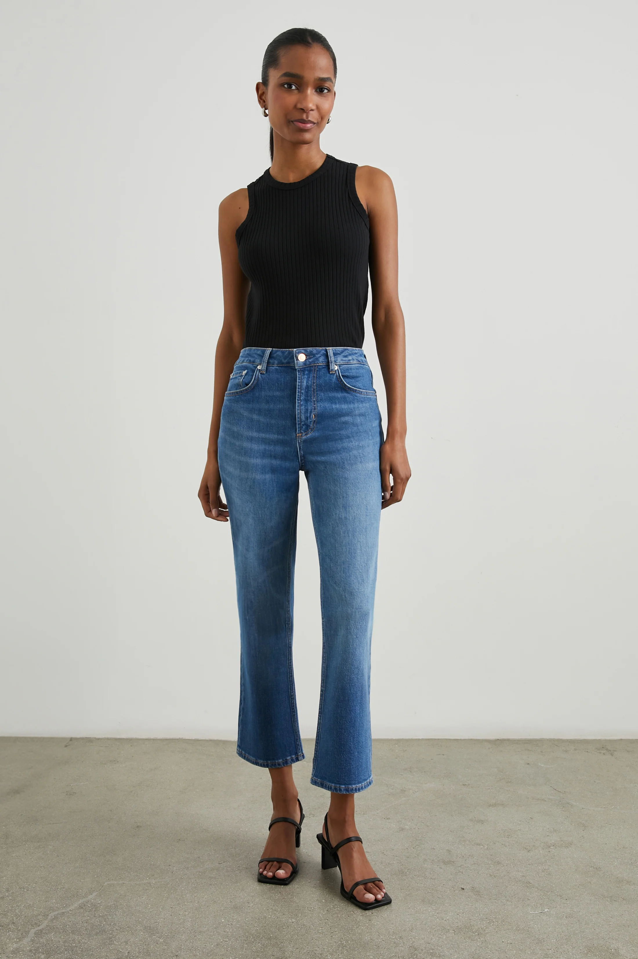 Sunset Crop Slim Flare - Tidal Wave