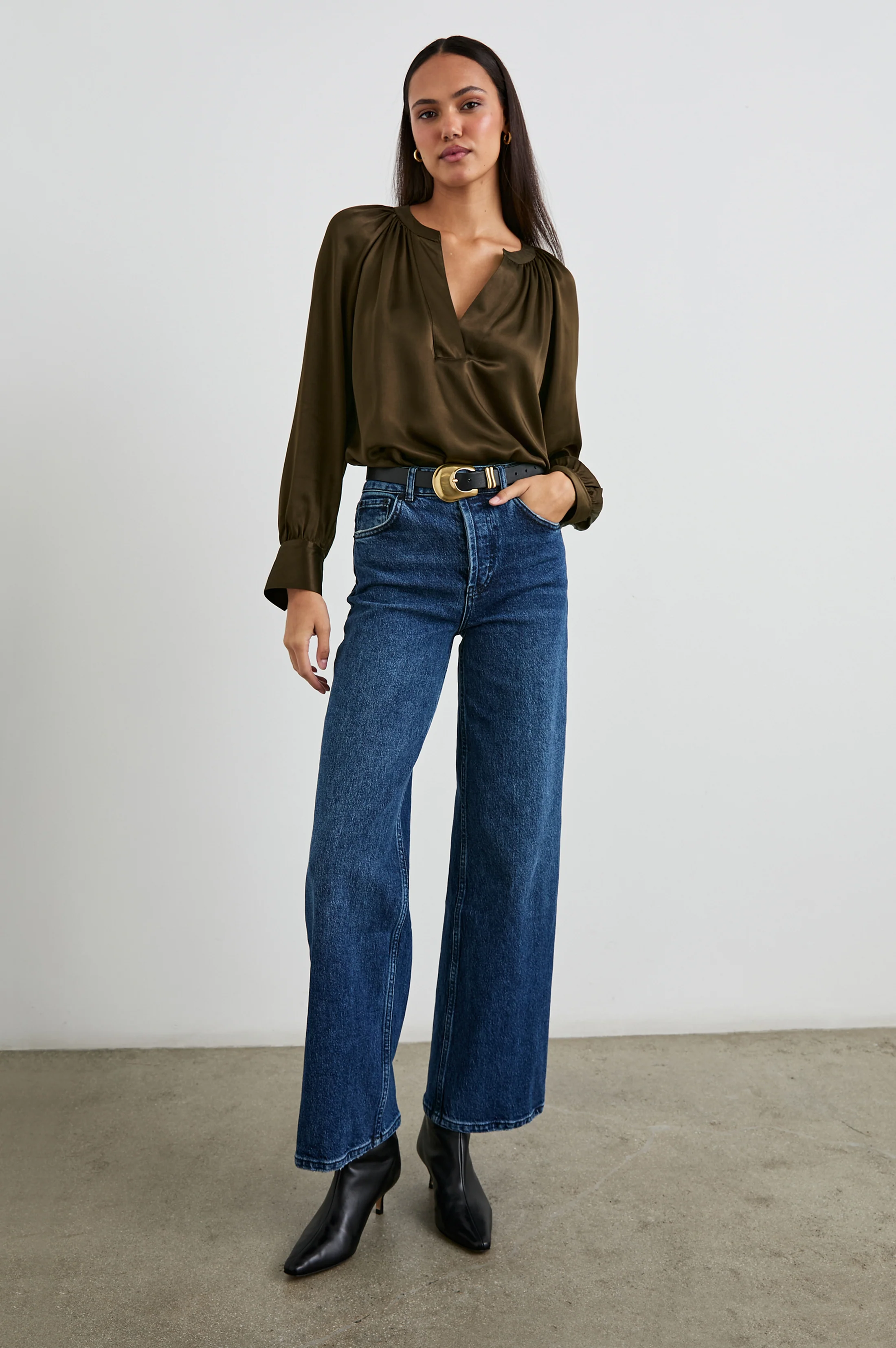 Wynna Top - Dark Moss