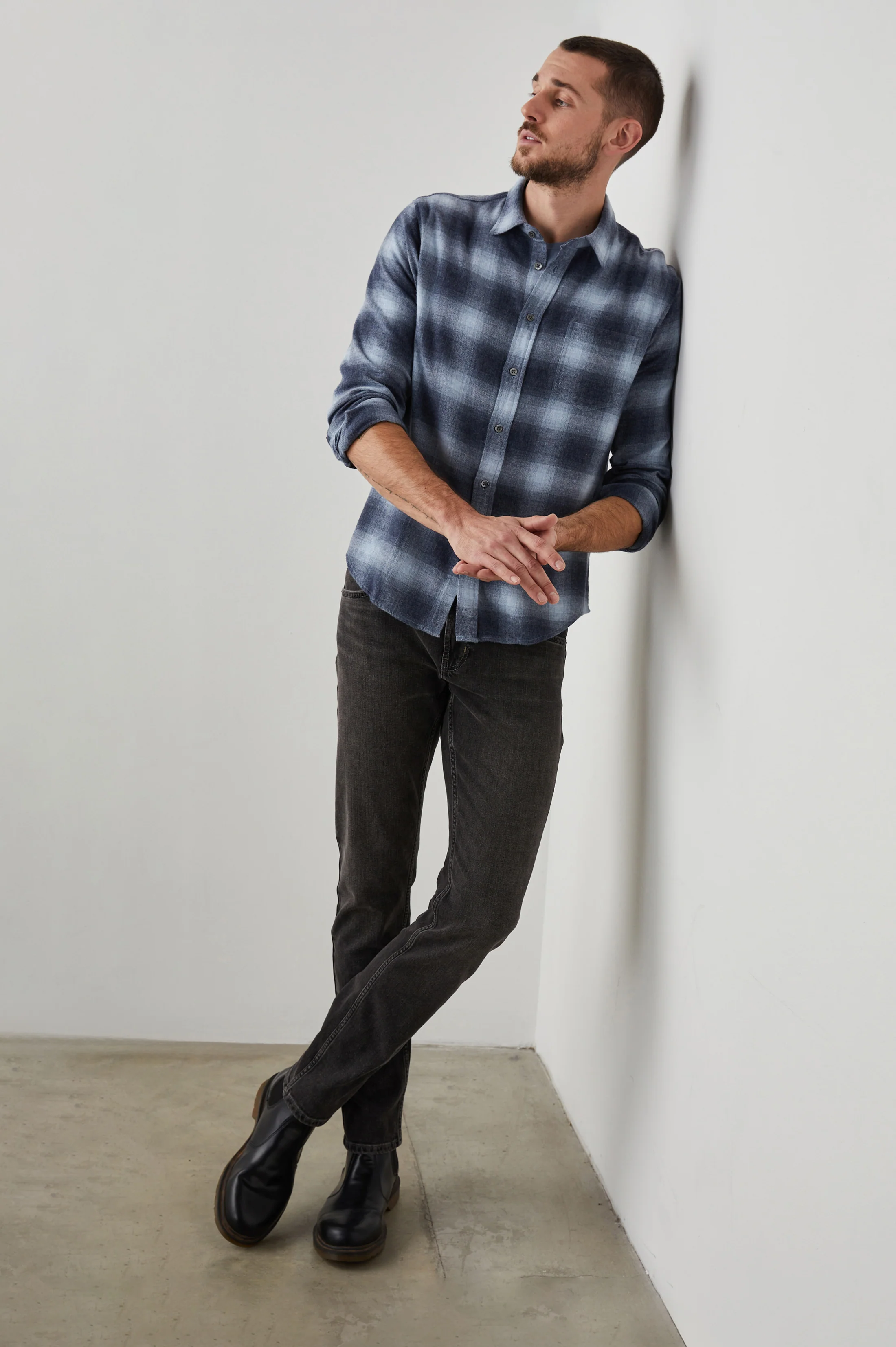 Lennox Shirt - Denim Shadow