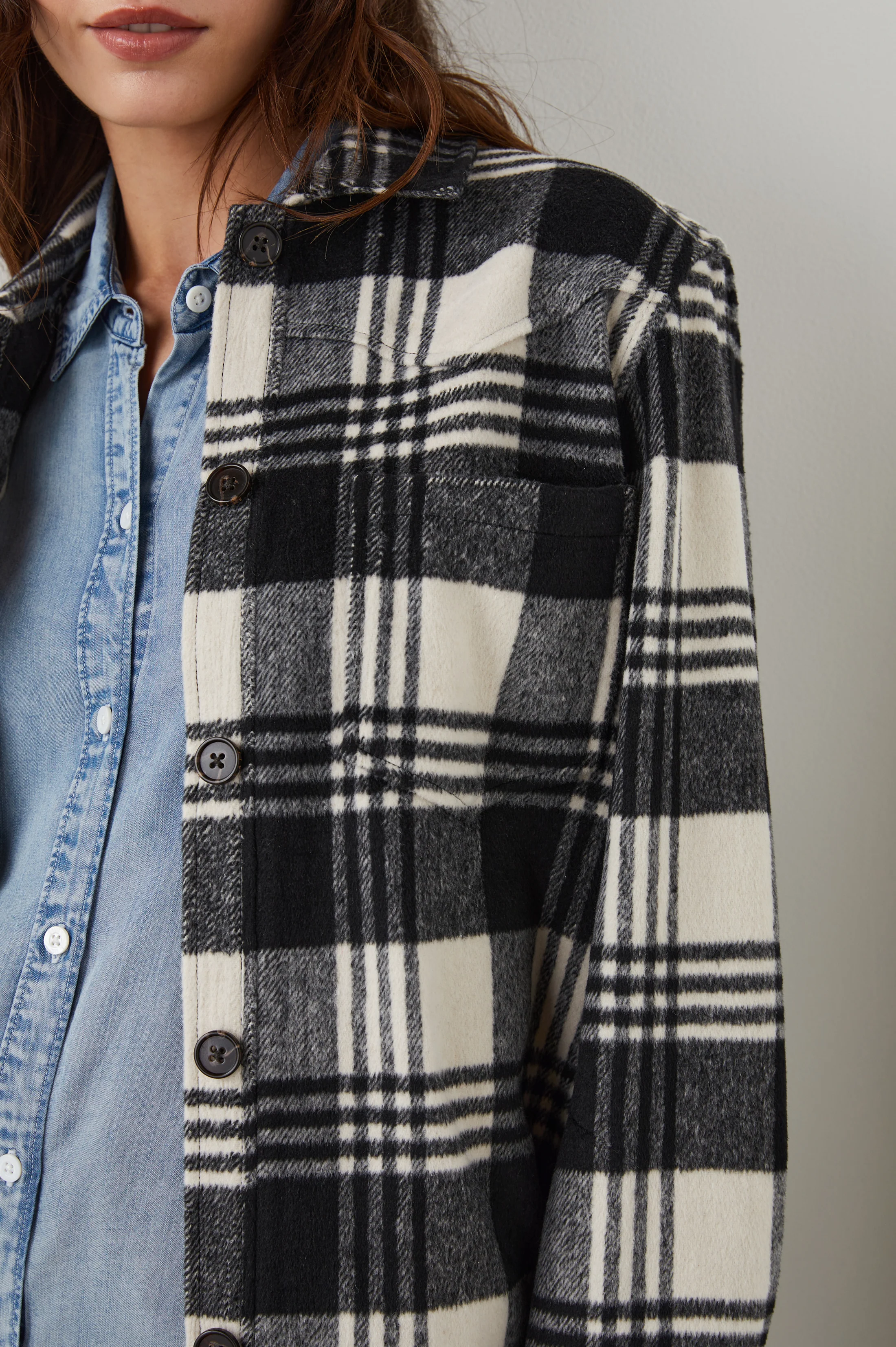 Tripp Shirt Jacket - Oyster Black