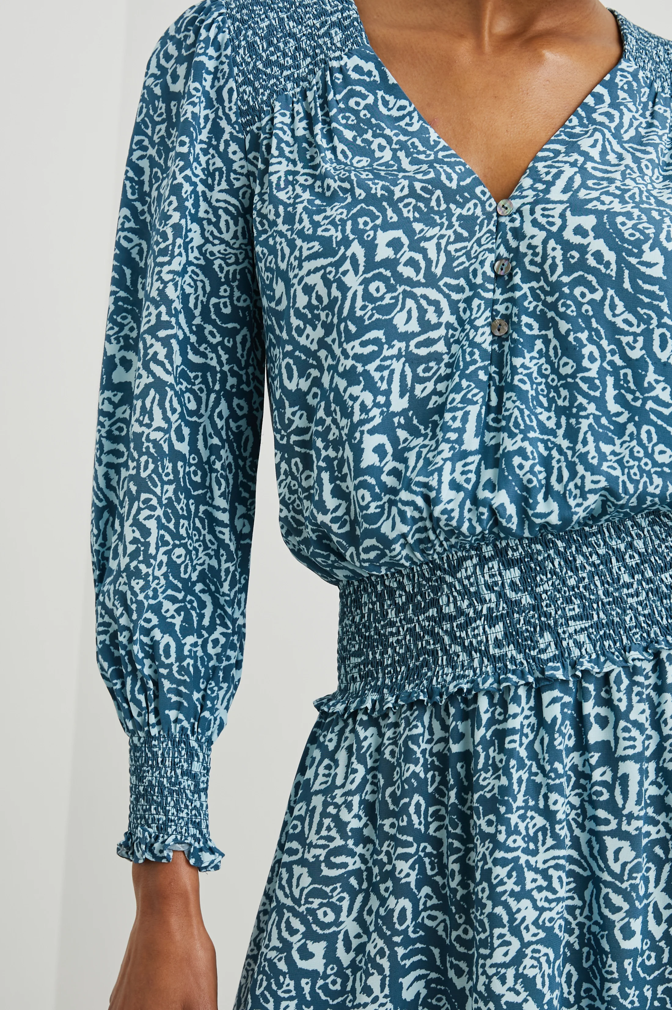 Zana Dress - Blue Havana