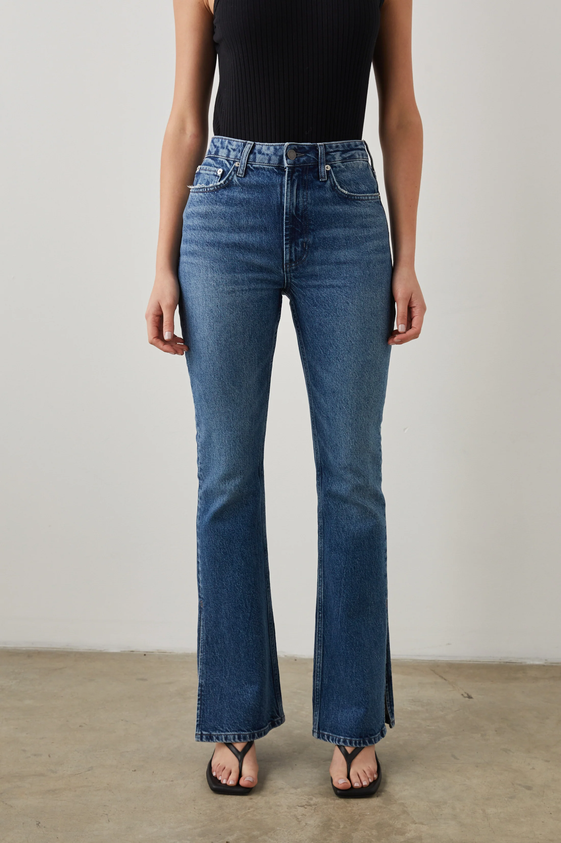 Sunset Slim Flare - Navy Stone