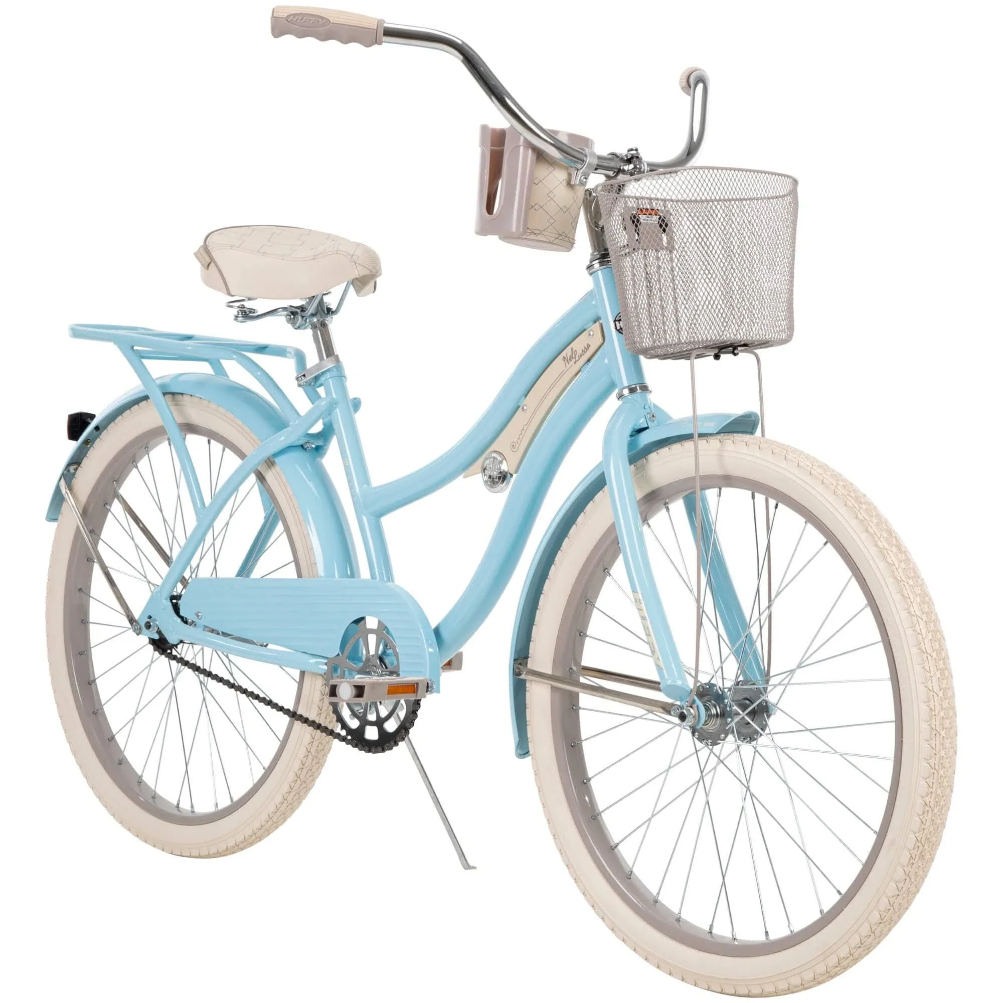 Huffy 24 in. Girls nel Lusso Women's Classic Beach Cruiser Bike, Light ...