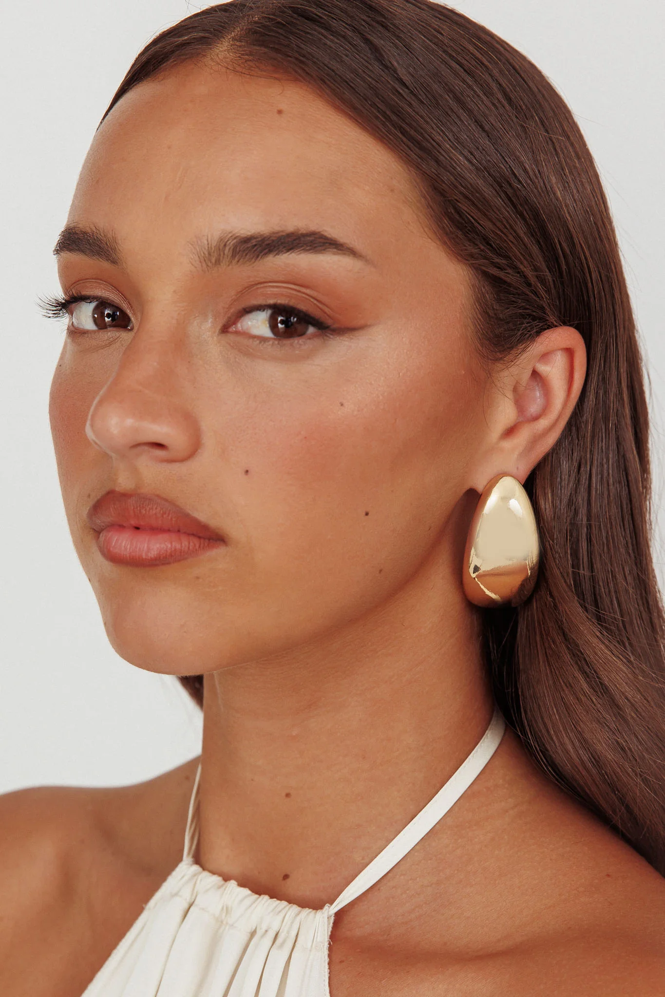 Clarita Pebble Earrings Gold