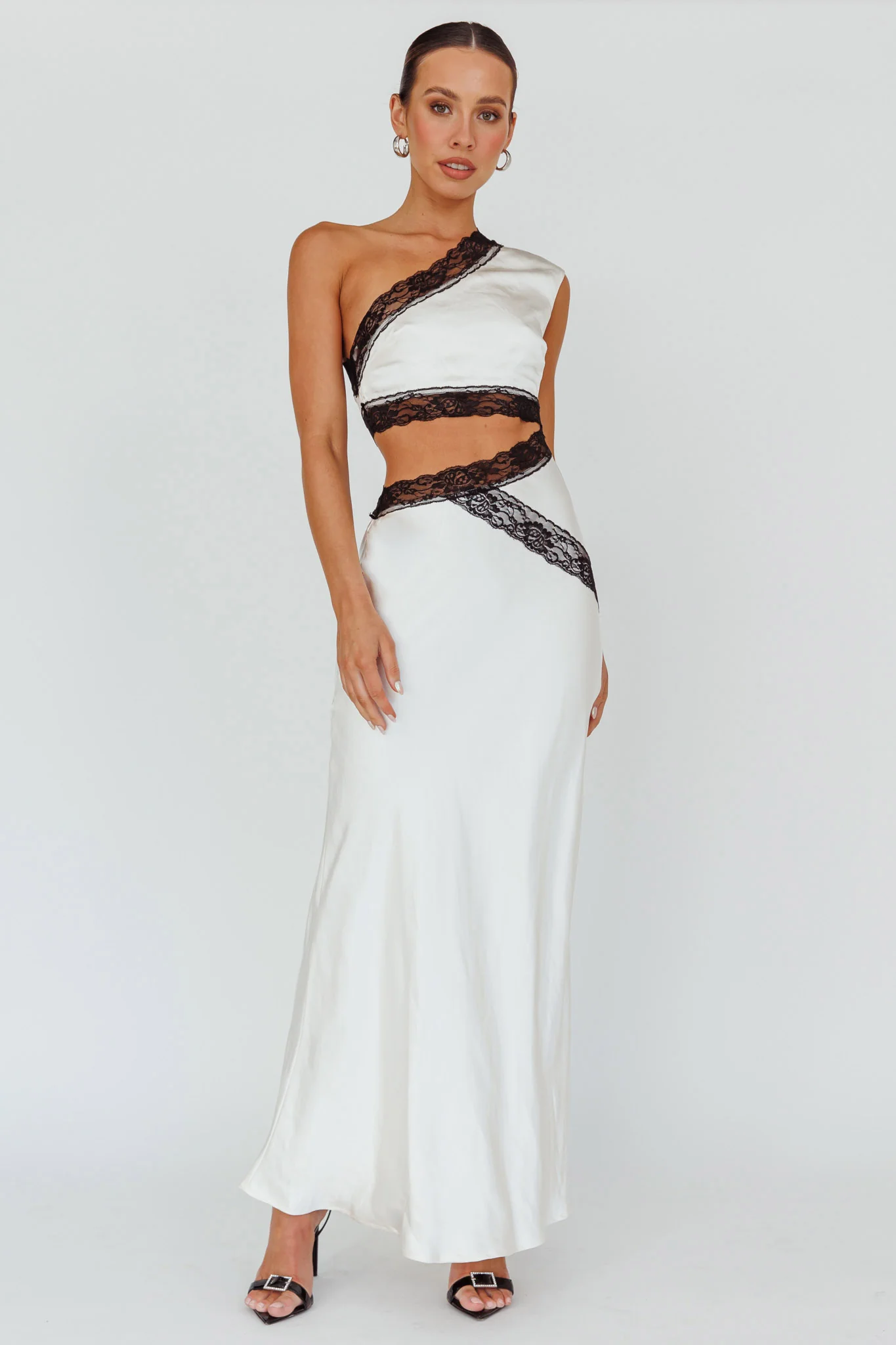 Mahli One-Shoulder Maxi Dress Champagne
