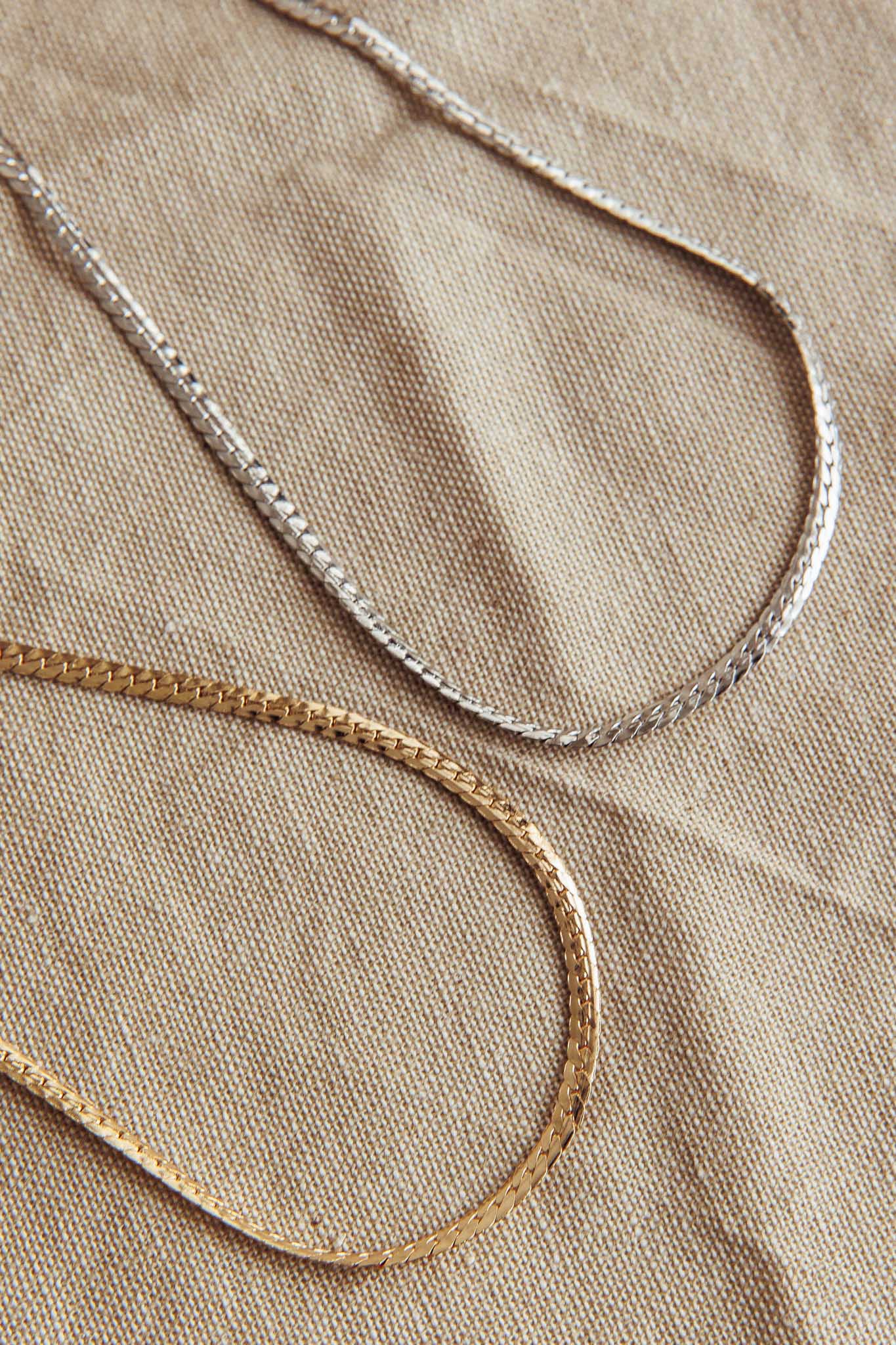 Dannielle Flat Link Chain Set Two-Tone Mixed