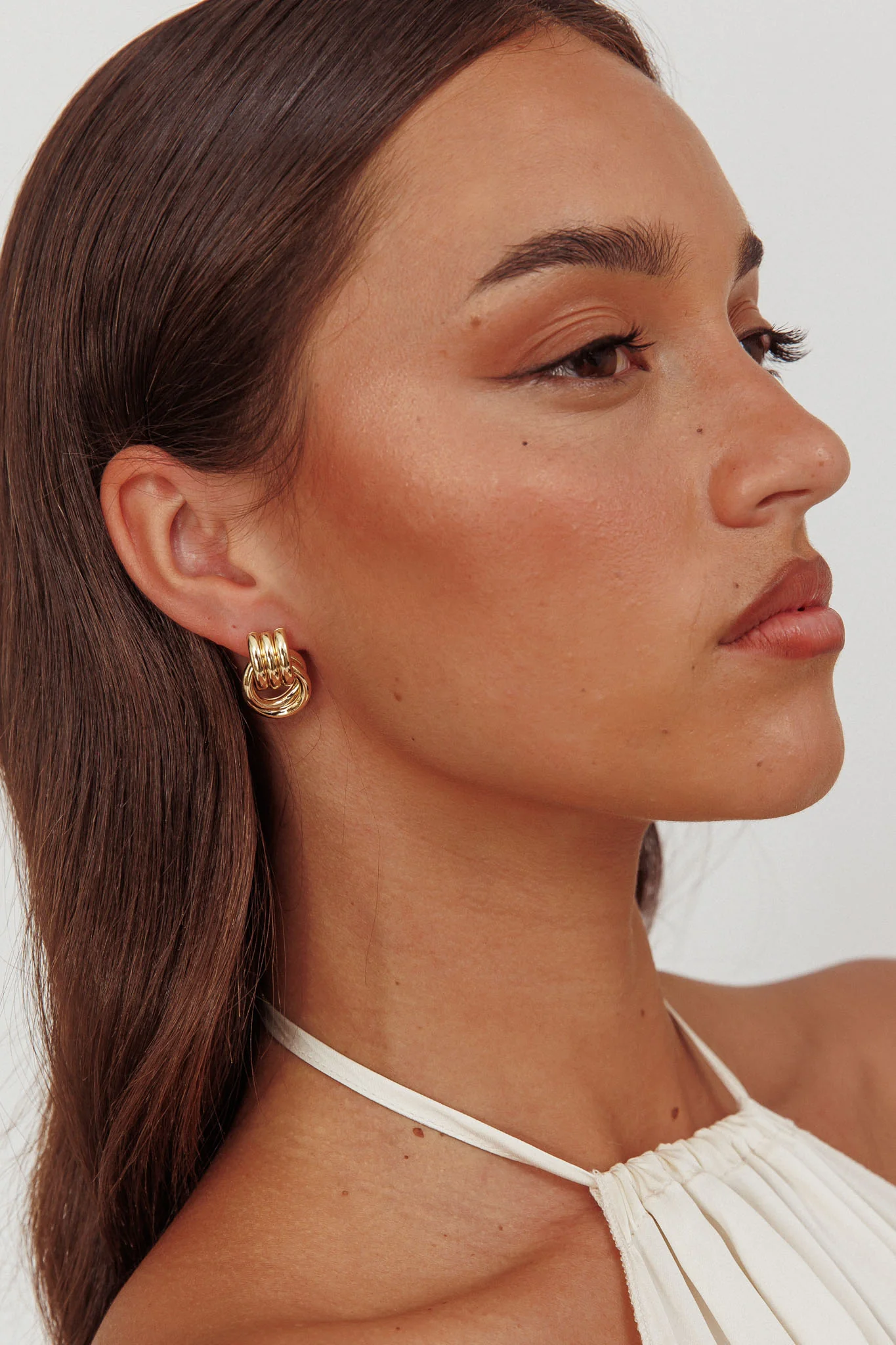 Shiloh Loop Earrings Gold